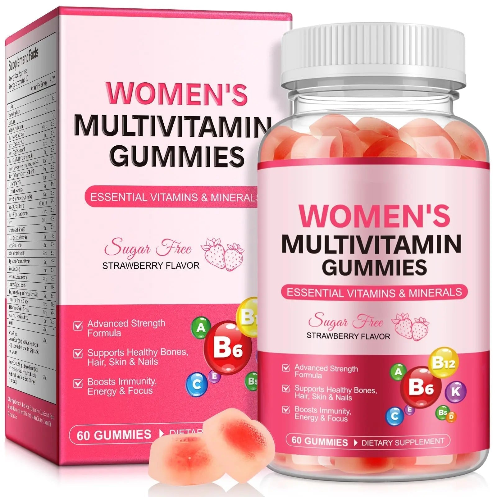 DCTTVHVD Multivitamin Gummies for Women, Natural Multi Vitamins, Boosts Immunity, Energy & Focus, Womens Daily Multivitamin Gummy DCTTVHVD buy supplements canada