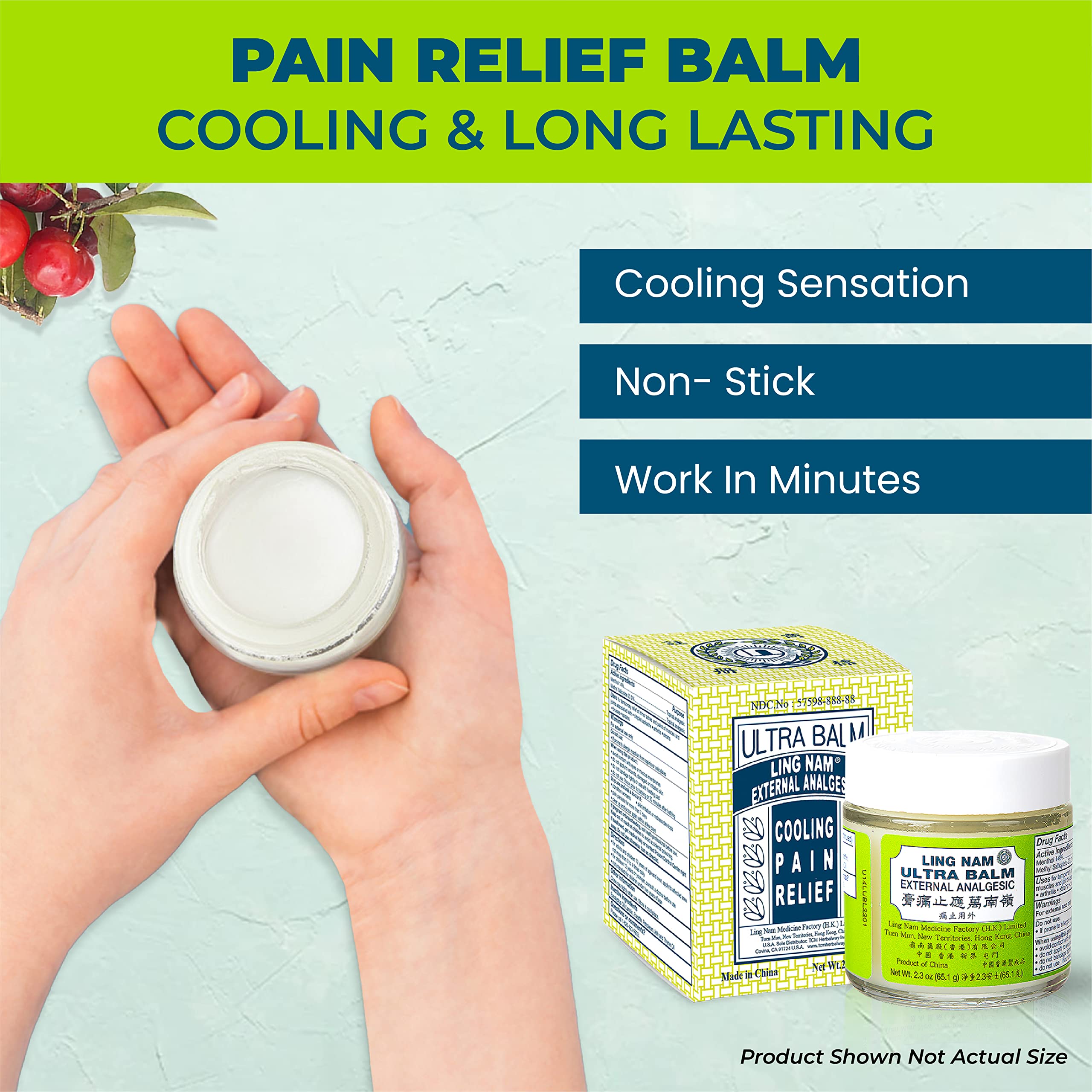 Ling Nam Ultra Balm External Analgesic, for Cooling Pain Relief Simple Backache Arthritis Strains Bruises Sprain, Muscle Pain, Muscle Soreness,0.7oz/19.8g Ling Nam buy supplements canada