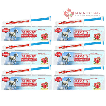 Ivermectin Horse Paste Dewormer , Horse Wormer Paste, Apple Flavor, 0.21 Ounces, 6 Pack QZQAB buy supplements canada