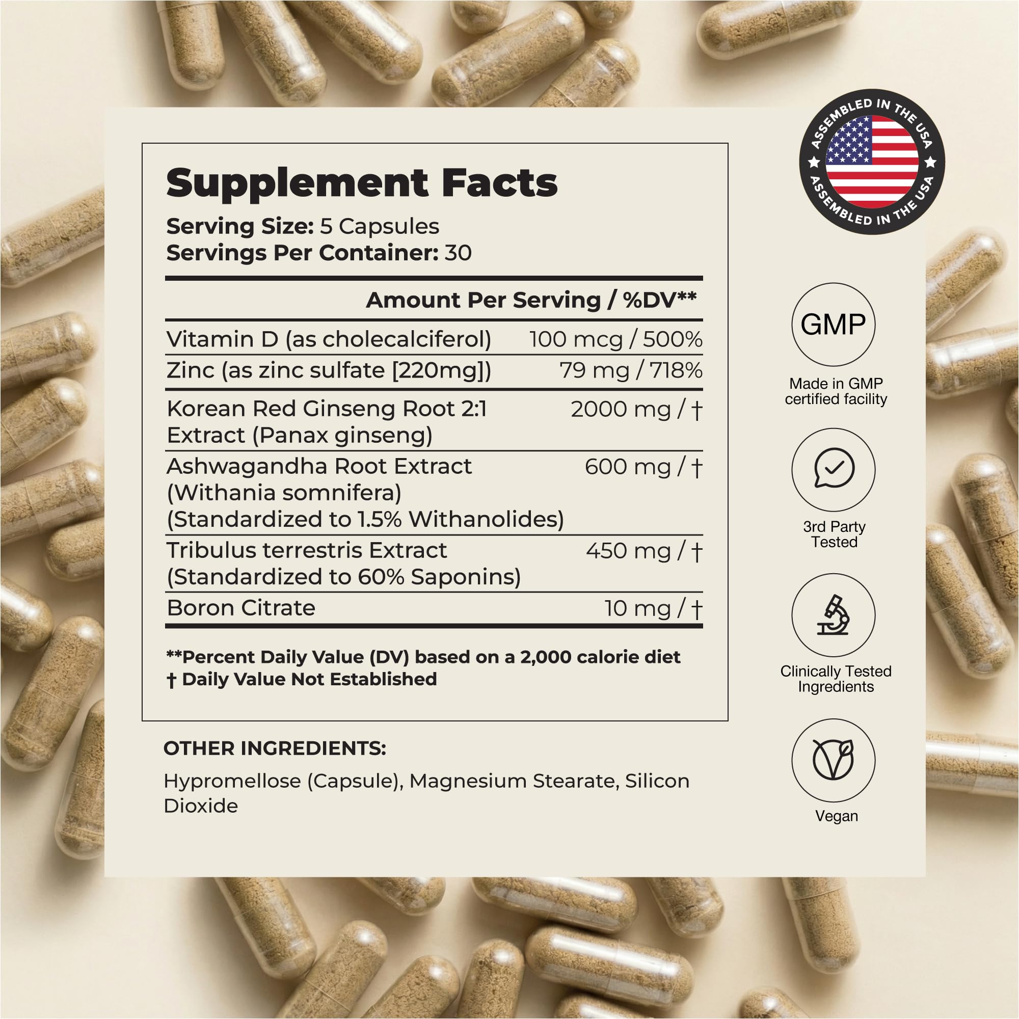 UNALTERED Anabolic Muscle Builder for Men - Growth, Size, Strength - Natural Muscle Building Supplement & Energy Booster - Tribulus Terrestris, Ginseng, Vitamin D3, Ashwagandha - 150 Capsules UNALTERED buy supplements canada