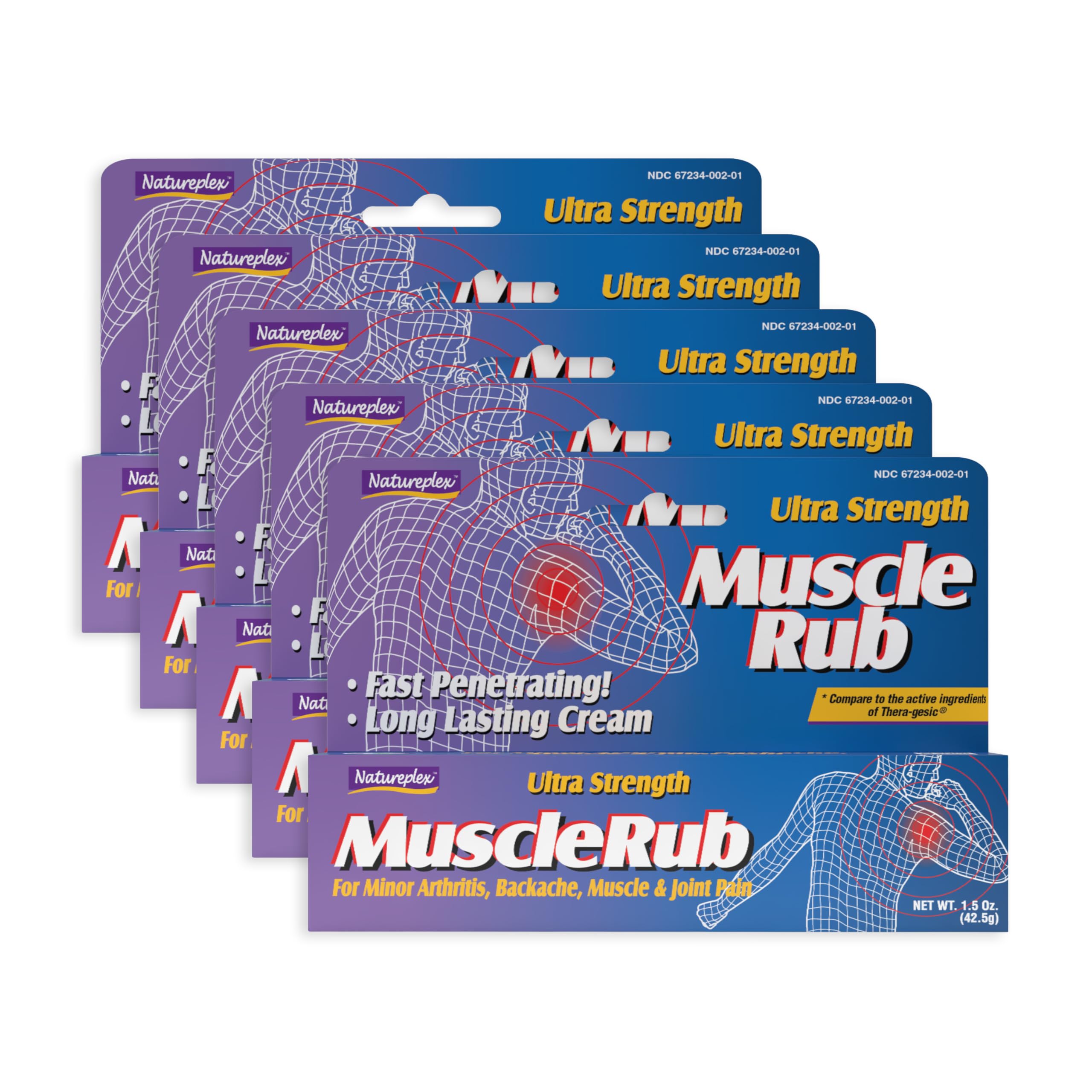 Natureplex Ultra Strength Muscle Rub Cream 1.5 oz (Pack of 5) – Menthol & Methyl Salicylate, Fast-Penetrating, Long-Lasting Relief for Muscle & Joint Discomfort (Minor Aches, Backache, Strains) Natureplex buy supplements canada