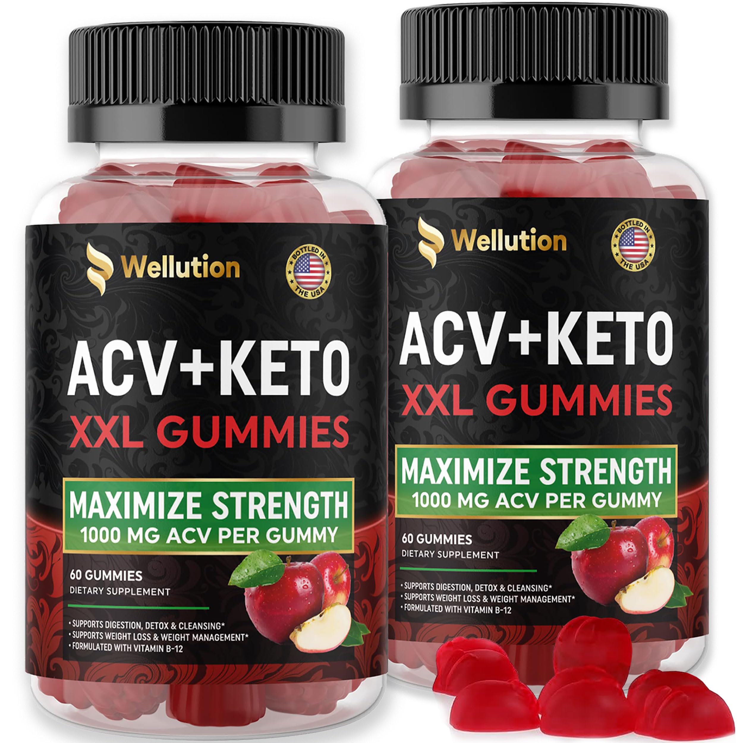 WELLUTION (2 Pack Gummies Apple Cider Vinegar - Formulated to Support Healthy Weight WELLUTION buy supplements canada