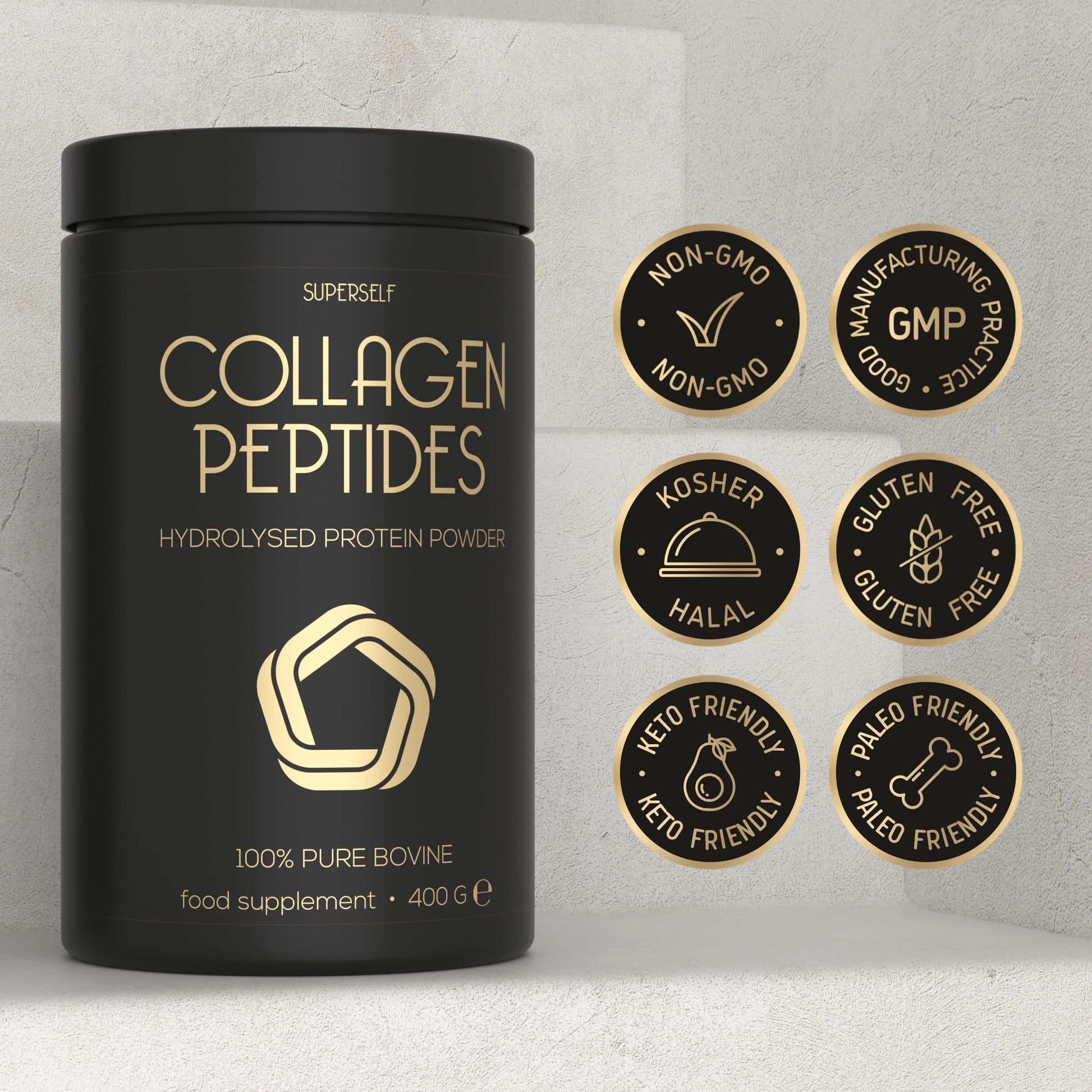 Premium Collagen Powder - Collagen Supplements for Women & Men - Pure Bovine Collagen Peptides 400g SuperSelf buy supplements canada