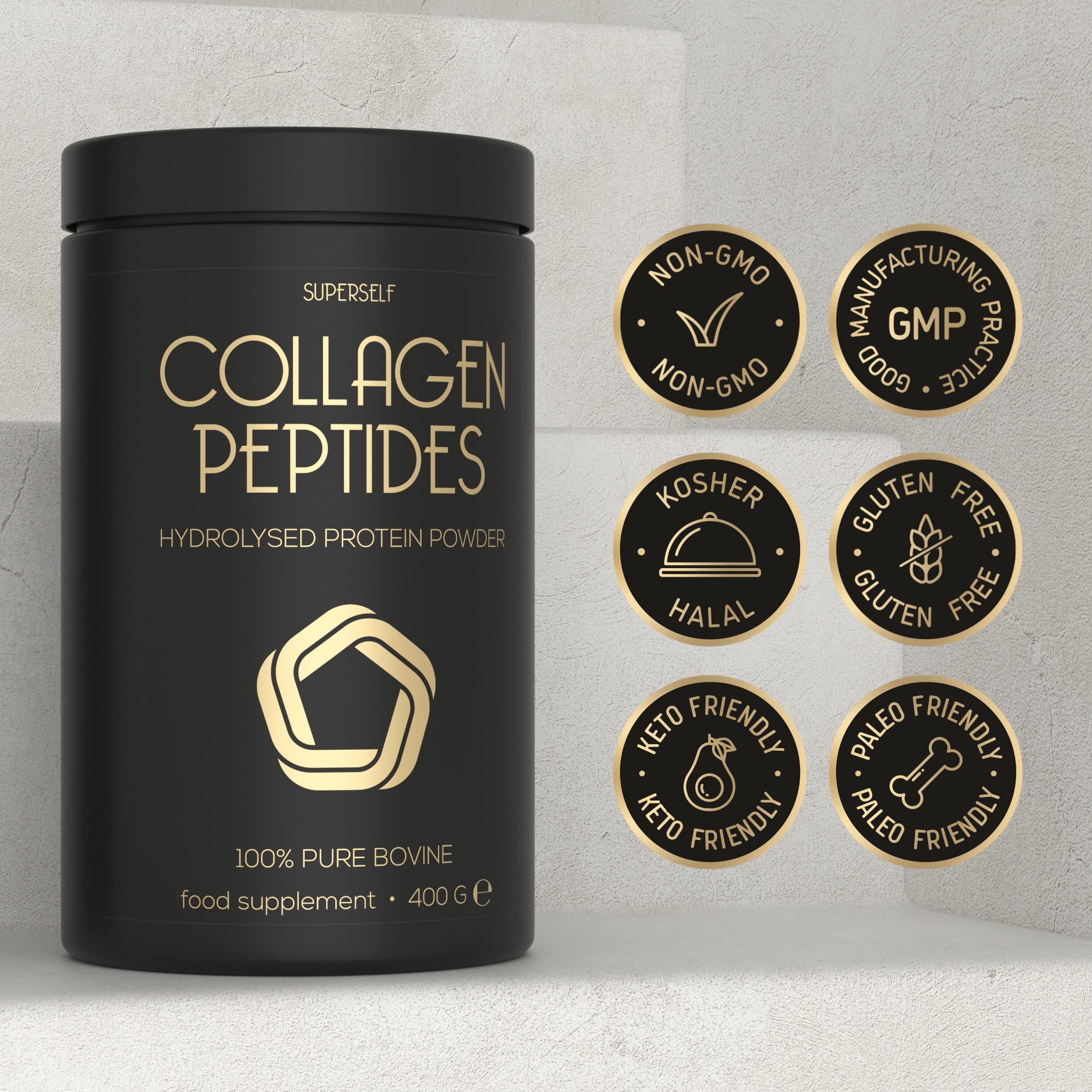 Premium Collagen Powder - Collagen Supplements for Women & Men - Pure Bovine Collagen Peptides 400g SuperSelf buy supplements canada