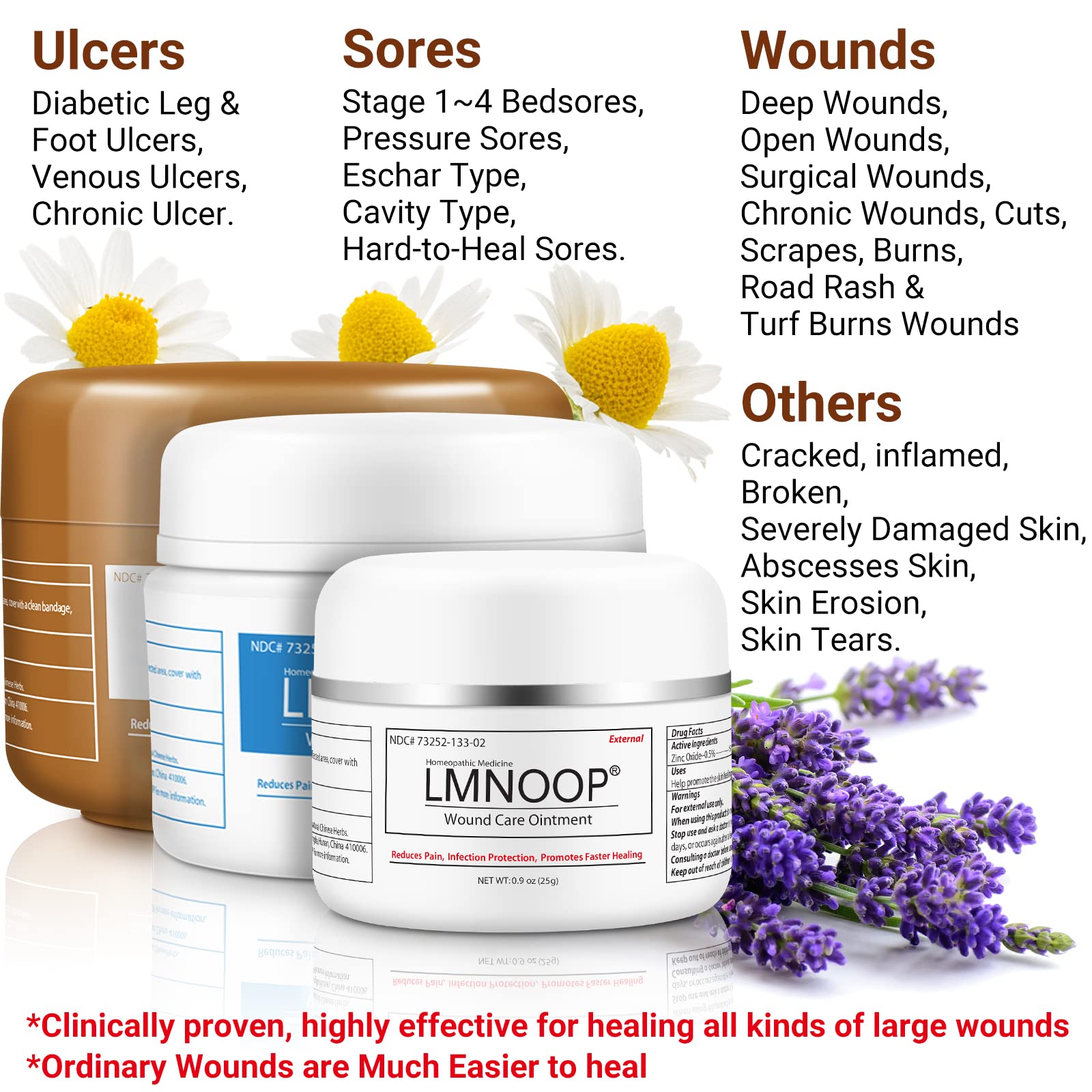 LMNOOP® Bed Sore Cream, Maximum Strength Wound Care Ointment for Infection Protection & Skin Repair LMNOOP buy supplements canada
