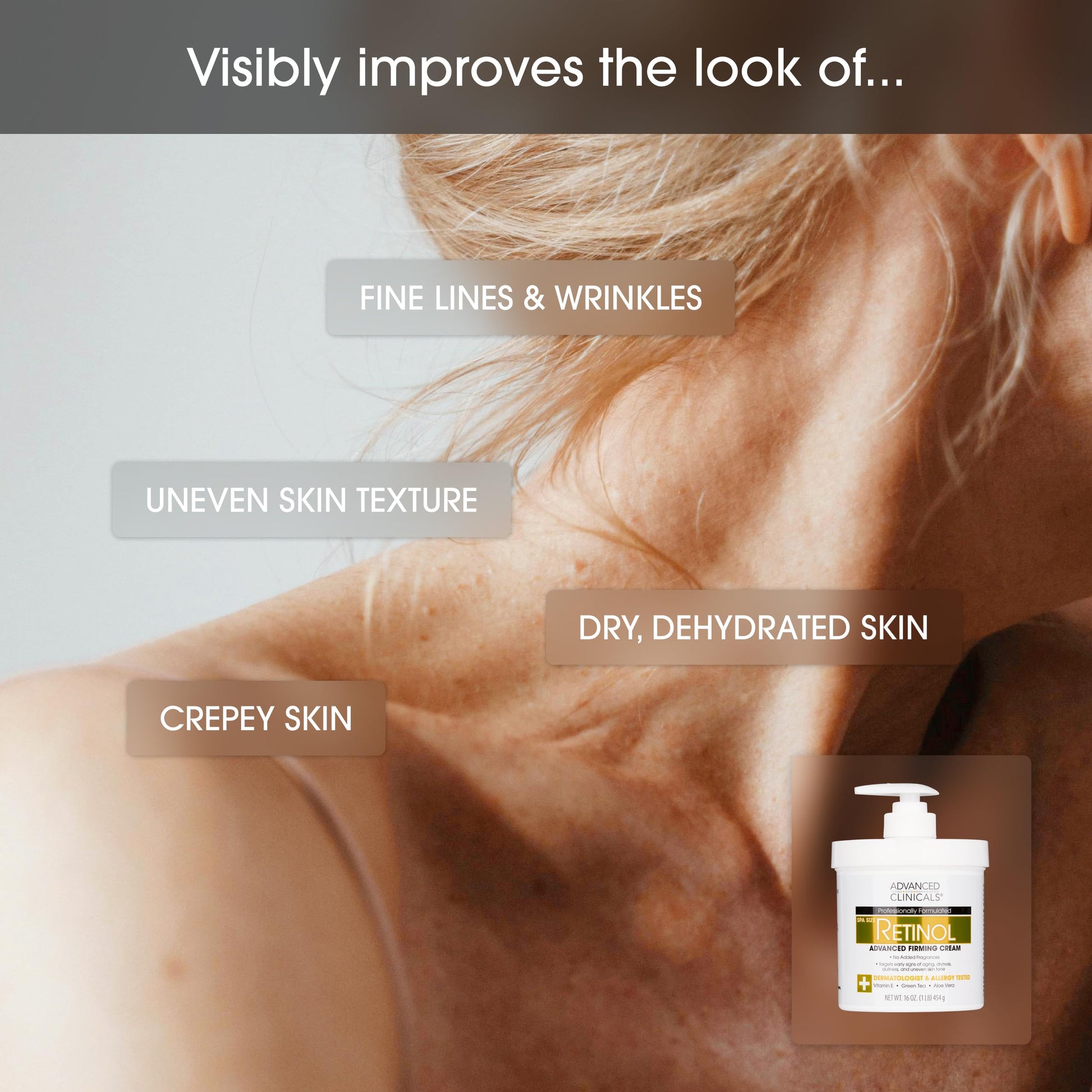 Advanced Clinicals Retinol Body Lotion & Face Moisturizer | Visible Anti Aging Skin Care Retinol Body Cream For Women & Men Targets Look Of Fine Lines Advanced Clinicals buy supplements canada