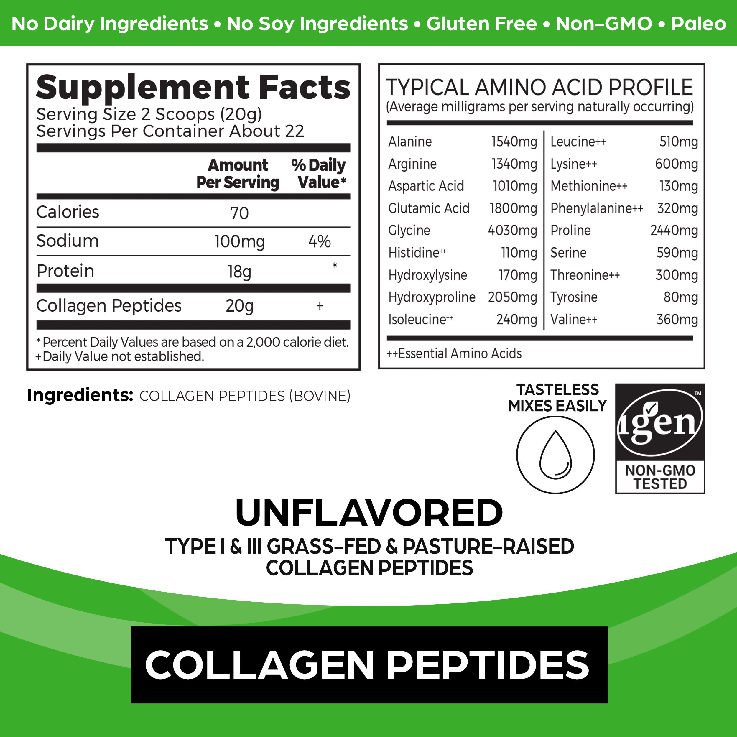 Orgain Hydrolyzed Collagen Peptides Powder, 20g Grass Fed Collagen - Hair, Skin, Nail Orgain buy supplements canada