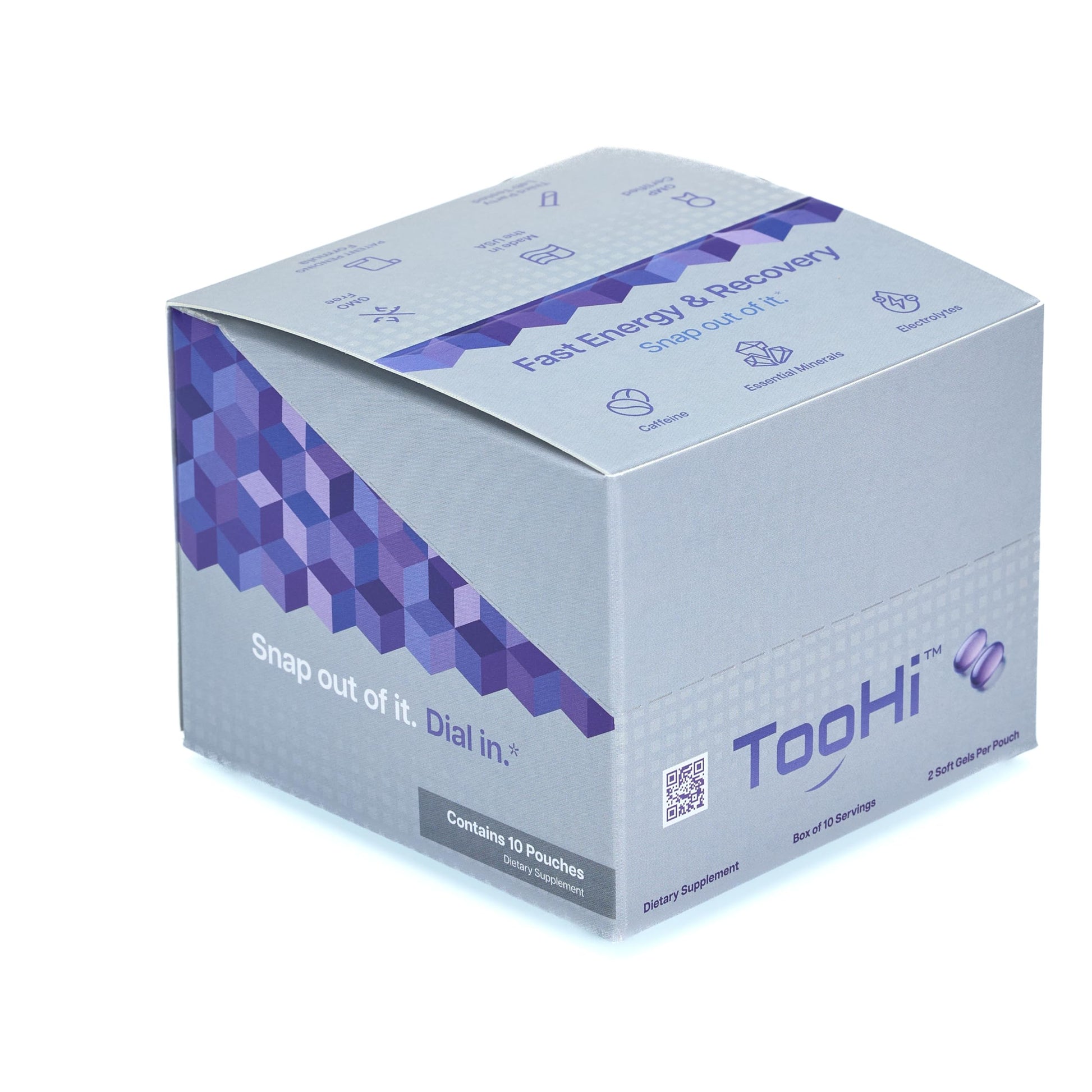 TooHi Reset Softgels - Proprietary Blend with Additional Caffeine (84mg), L-Theanine & Electrolytes | Patent Pending - 10 Doses TooHi buy supplements canada