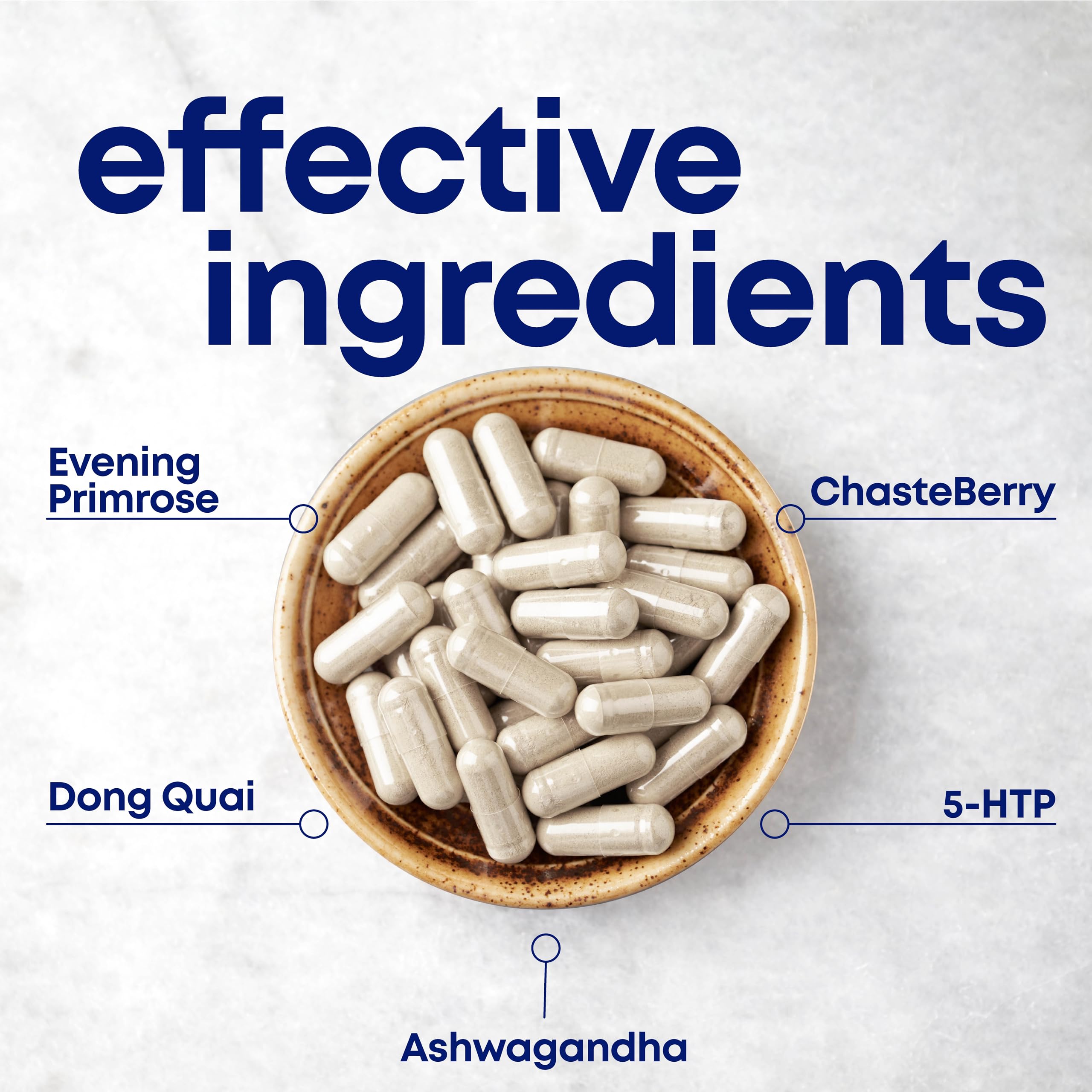 her own PMS, Supports PMS Symptoms, Promotes Positive Mood, Natural Hormone Balance, Helps Relieve Cramping, Hot Flashes Menopause Relief, Gluten and Soy Free, Vegan, 30 Capsules, 30 Servings her own buy supplements canada