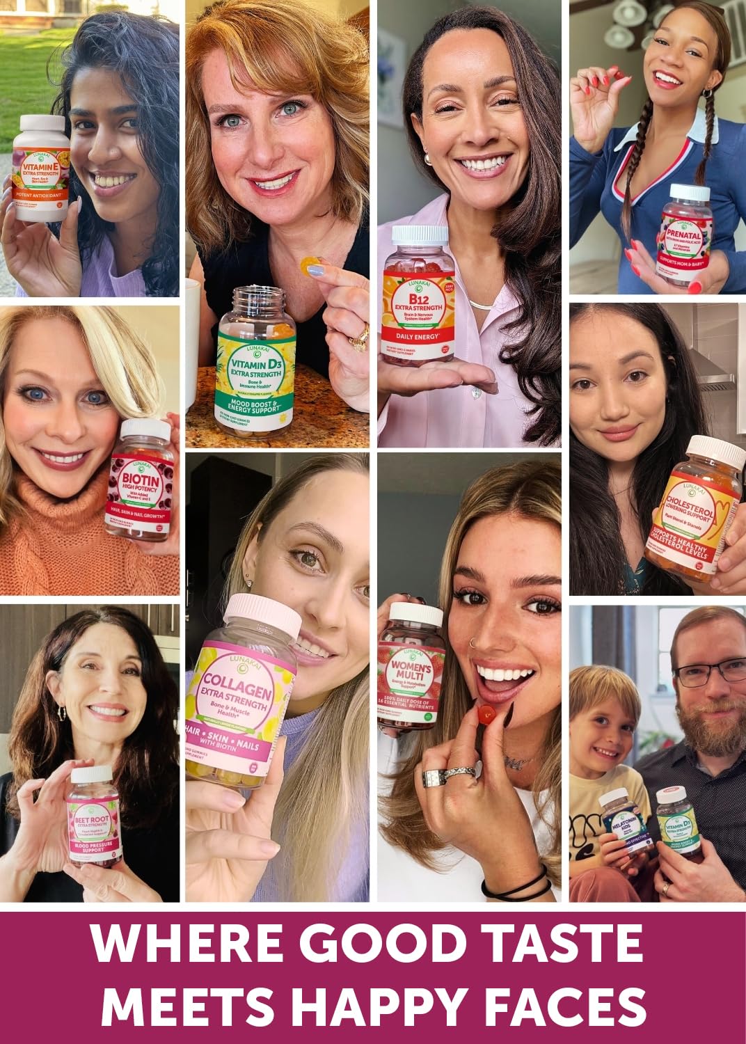 Lunakai USA Made Beet Root Gummies with Antioxidant Blend - Delicious Non-GMO Beet Chews, 60ct Lunakai buy supplements canada