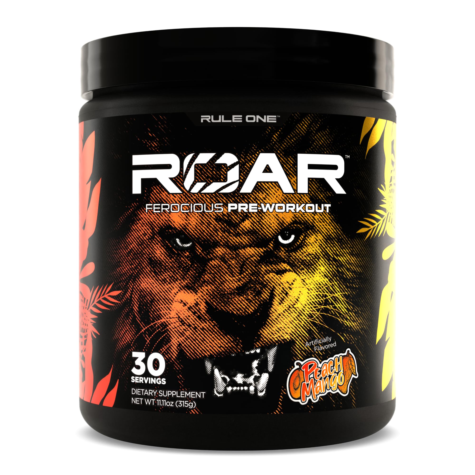 Rule 1 R1 ROAR, Peach Mango - 11.11 oz - Pre-Workout Powder - With Creatine, Beta-Alanine Rule 1 Proteins buy supplements canada