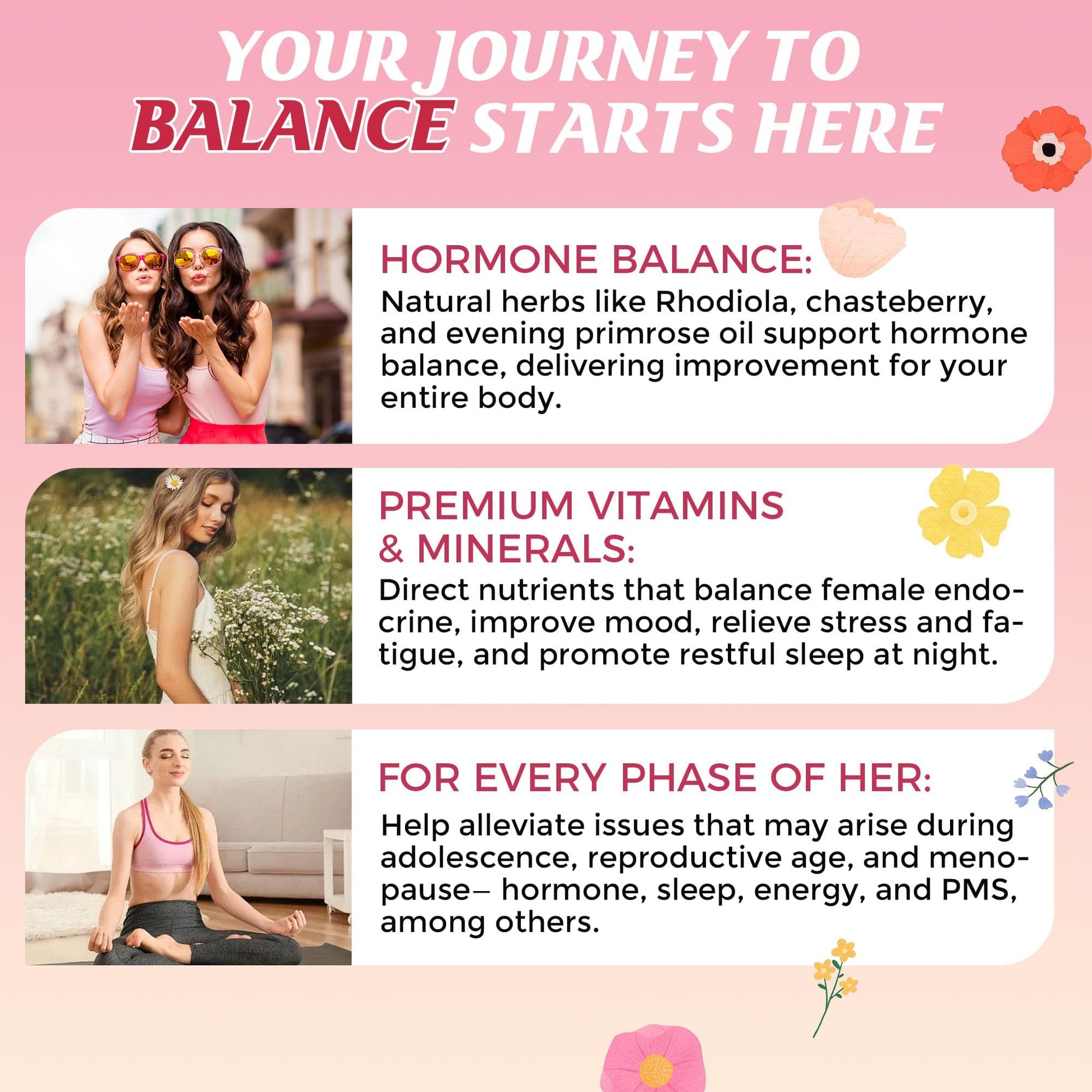 Q'ankyaq PMS Support Gummies for Women, Hormone Balance with Evening Primrose Oil, Chasteberry, Vitamins B6 & B12 - Comfort, Bloating, Mood & Energy Support - 60 Gummies Q'ankyaq buy supplements canada