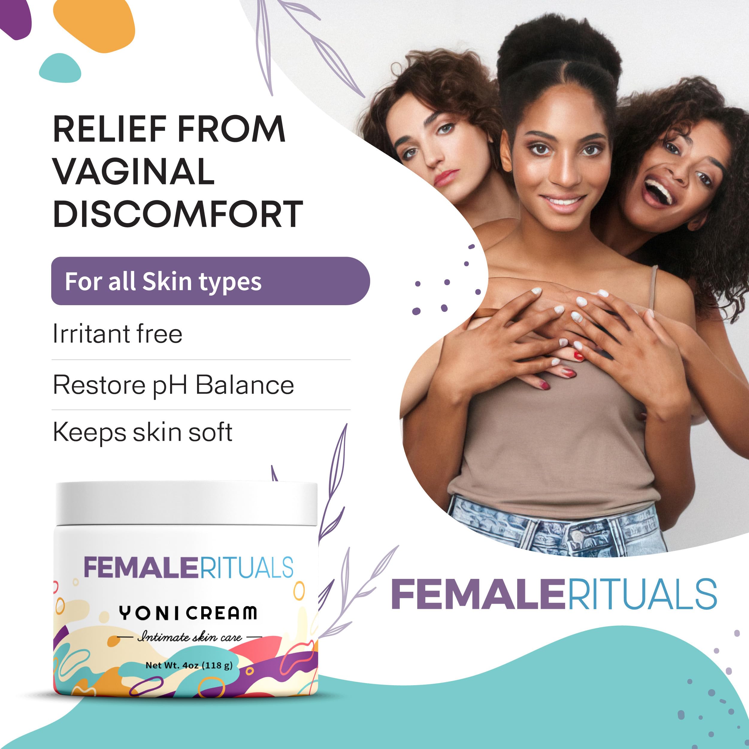 FEMALE RITUALS Vulva Moisturizing Cream - Vulva Care Balm - Clinically Tested Vaginal Moisturizer FEMALE RITUALS buy supplements canada