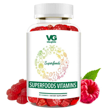 VITA GLOBE Superfood Gummy Vitamins – Immune Health & Antioxidant Support – Daily Wellness Gummies for Adults & Kids – Vegan VITA GLOBE buy supplements canada