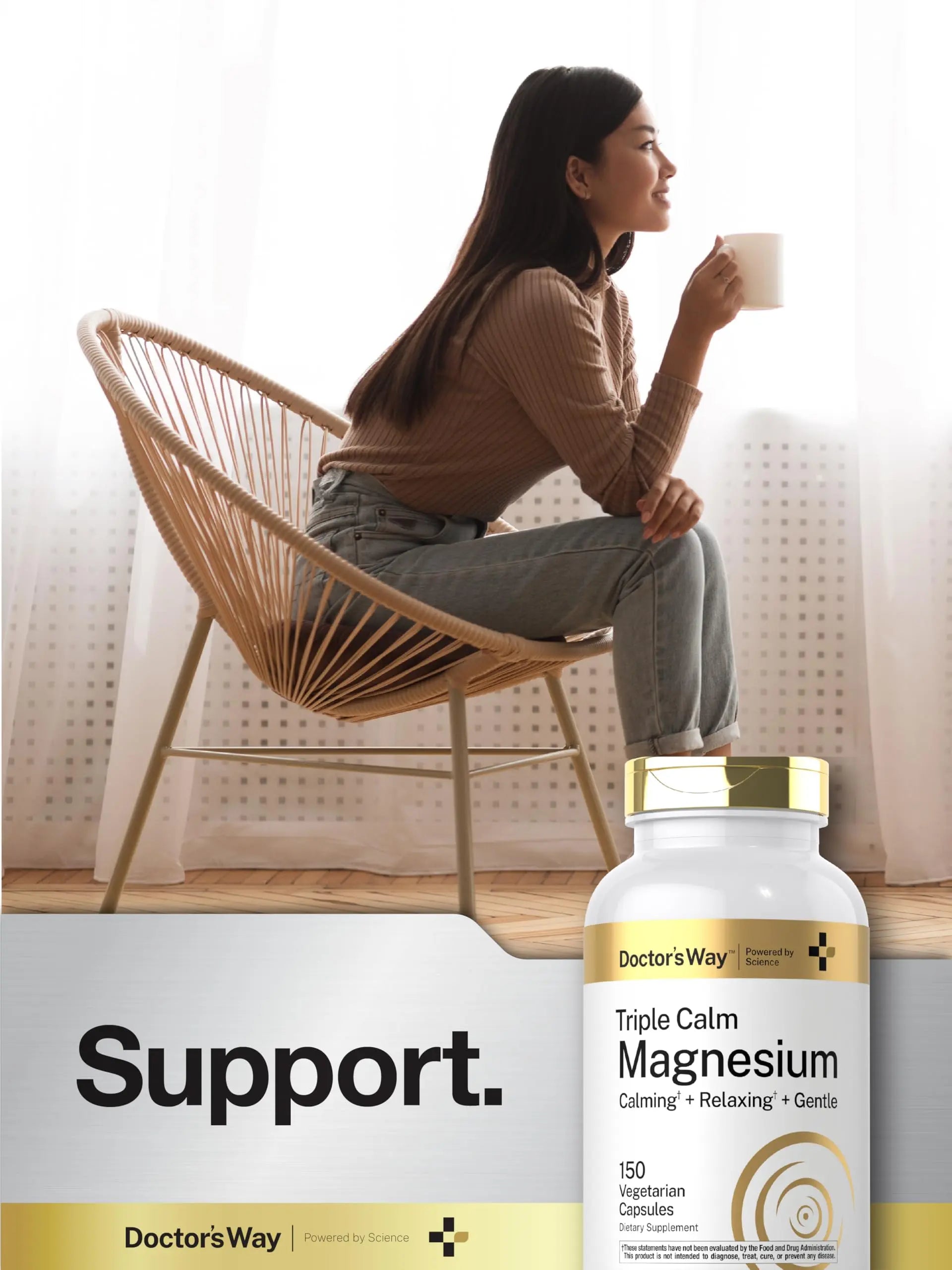 Doctor's Way Triple Magnesium Complex | 150 Capsules | Citrate, Glycinate, & Malate Supplement | Vegetarian, Non-GMO, Gluten Free Formula Doctor's Way buy supplements canada
