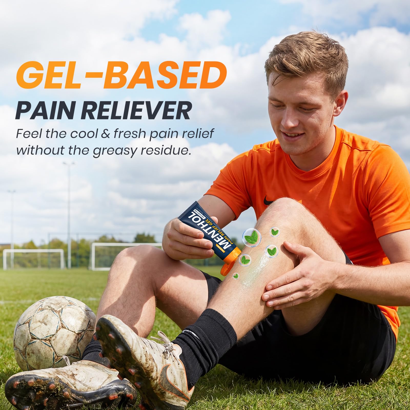 AVCOO 4% Menthol Pain Relief Gel, Cooling Sensation for Arthritis, Knees, Joint, Sore Muscle, Neck, Shoulder and Lower Back Pain Relief, Grease-Free Gel, 2 Packs (3 OZ Per Pack) AVCOO buy supplements canada
