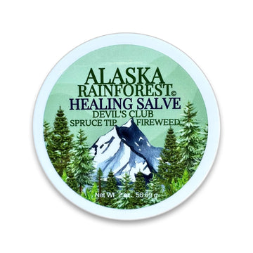 Snowy Summit Alaska Rainforest Salve - Herbal Salve for Dry Skin & Joint Relief - Natural Super Salve for Soothing Skin with Gentle Aroma - Body & Hand Salve - Muscle Rub with Alaskan Devil’s Club Oil Snowy Summit buy supplements canada