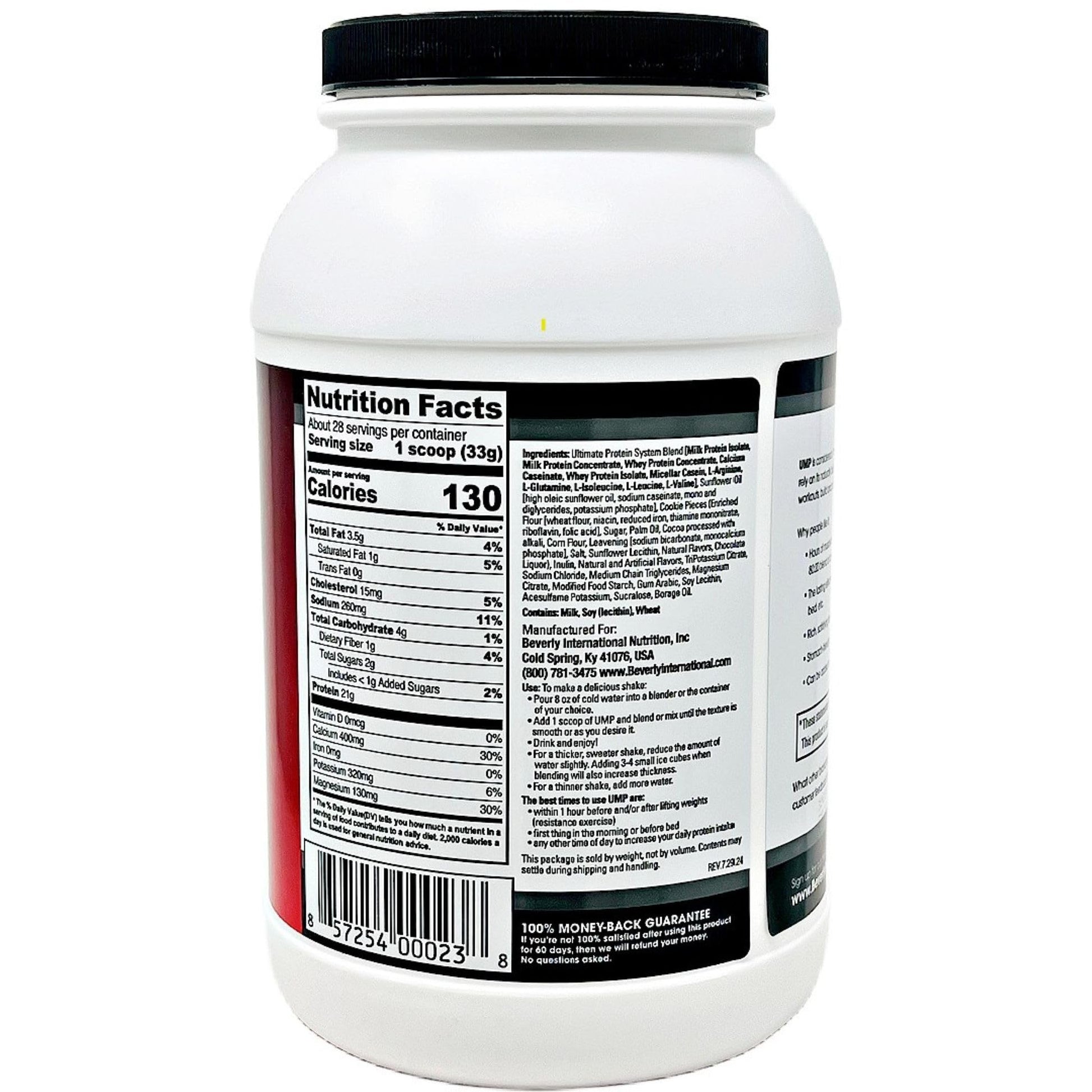 Beverly International UMP Protein Powder, Cookies & Cream. Unique Whey-Casein Ratio Builds Lean Muscle. Easy to Digest. No Bloat. (32.8 oz) 2lb .8 oz Beverly International buy supplements canada