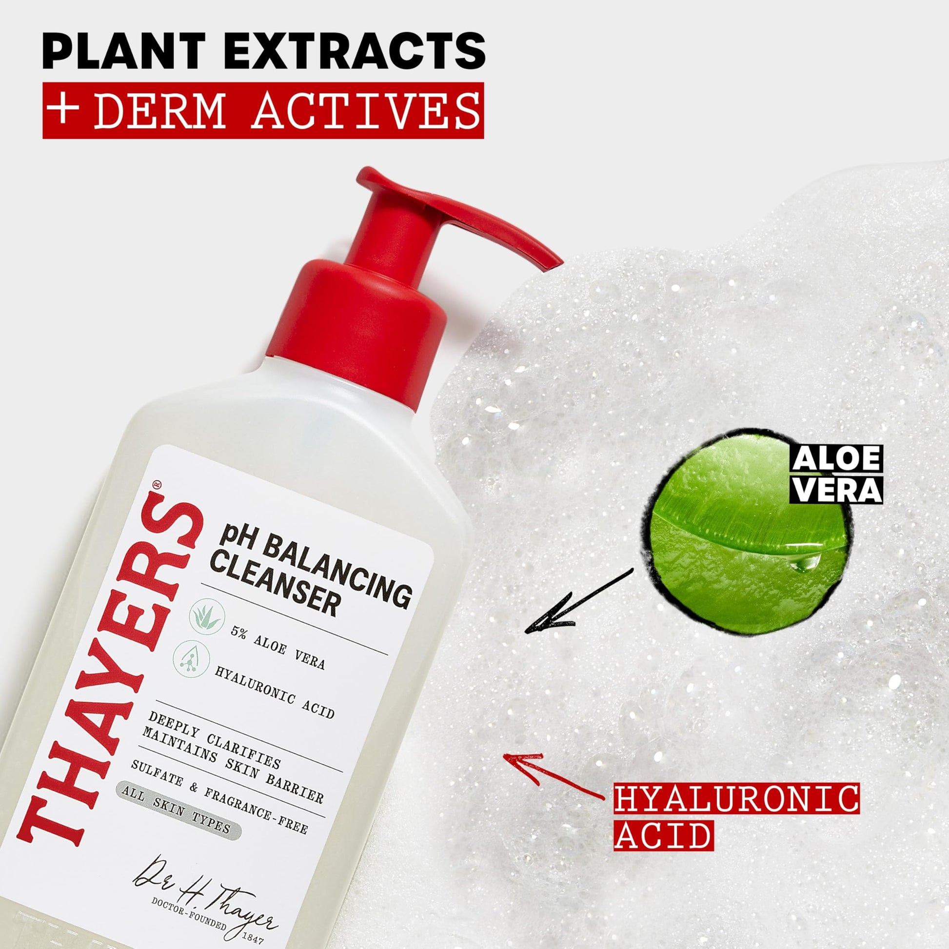 THAYERS pH Balancing Daily Cleanser, Face Wash with Aloe Vera, Gentle and Hydrating Skin Care for Dry, Oily, or Acne Prone Skin, 8 FL Oz. THAYERS buy supplements canada