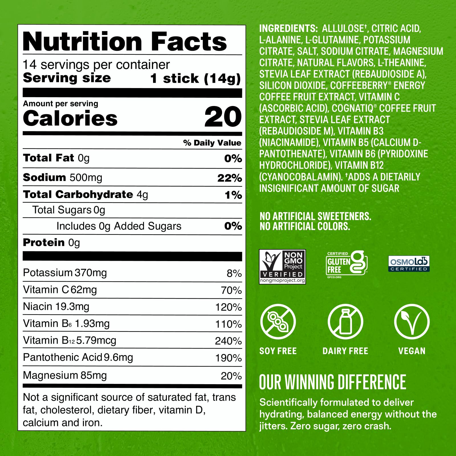 Liquid I.V.® Hydration Multiplier Sugar-Free + Energy - Blackberry Lemonade | Electrolyte Powder Drink Mix | 1 Pack (14 Servings) Liquid I.V. buy supplements canada