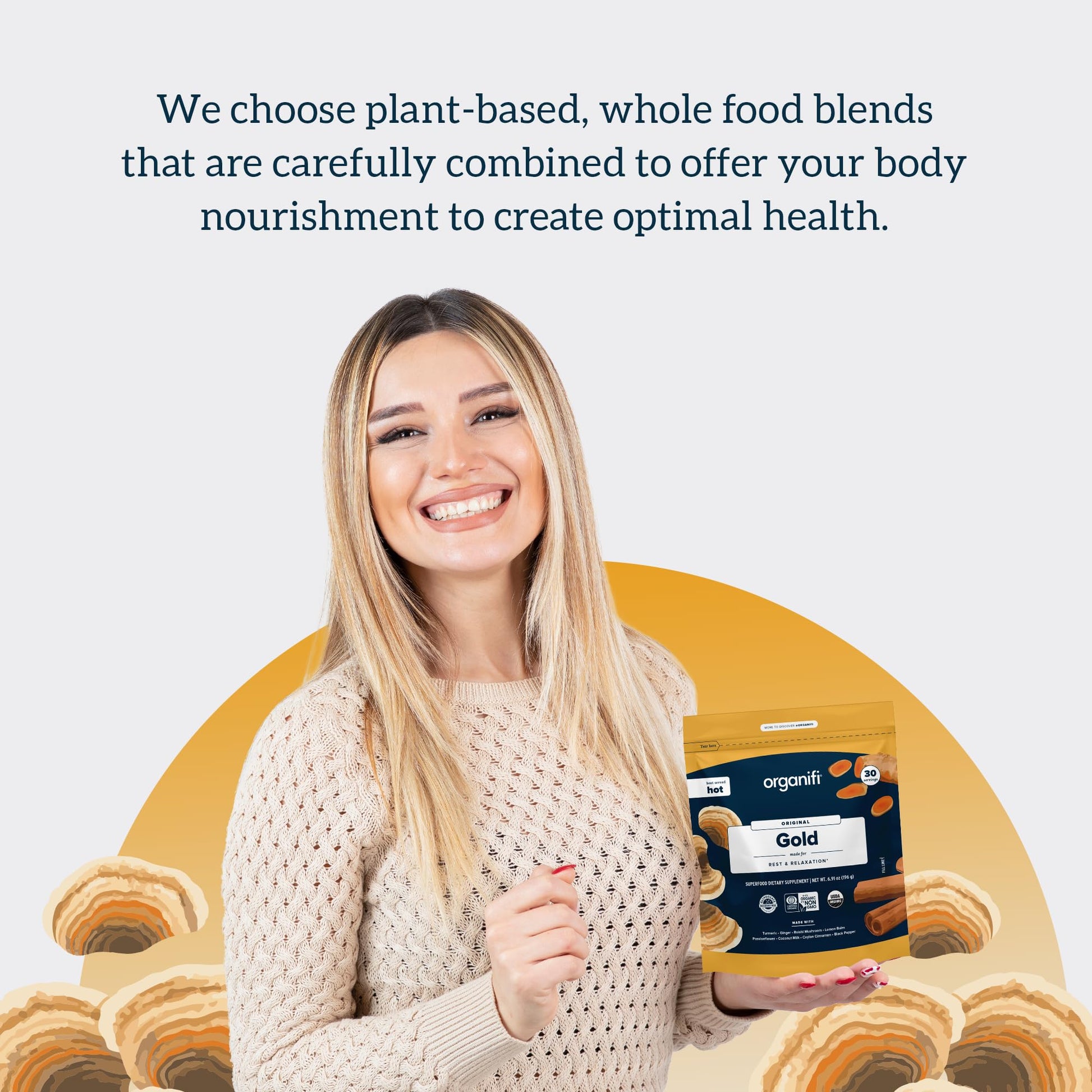 Organifi: Gold - Superfood Supplement Powder- 90 Servings (3 Pack) - Stress Support Organifi buy supplements canada
