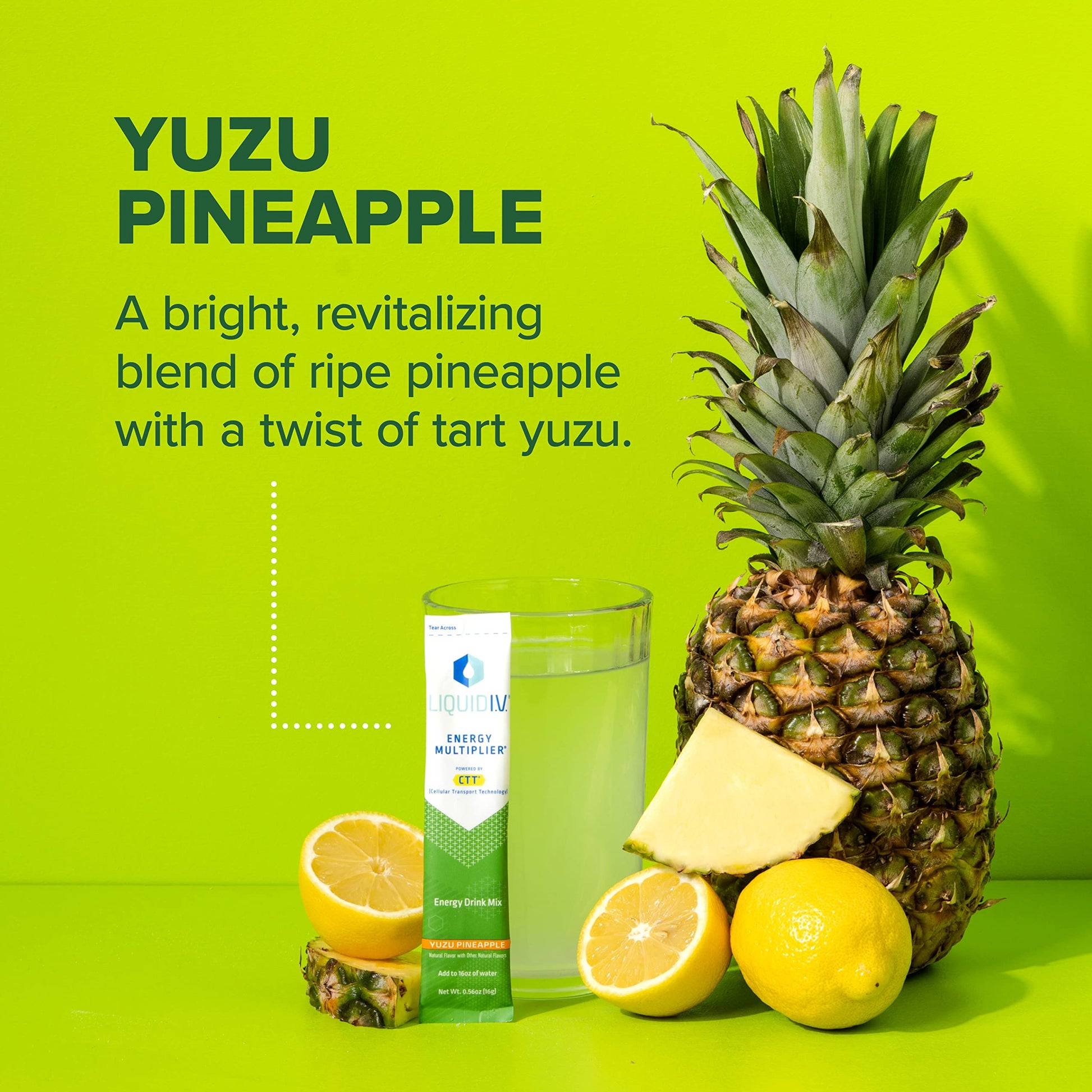 Liquid I.V. Hydration + Energy Multiplier - Yuzu Pineapple - Hydration Powder Packets Liquid I.V. buy supplements canada