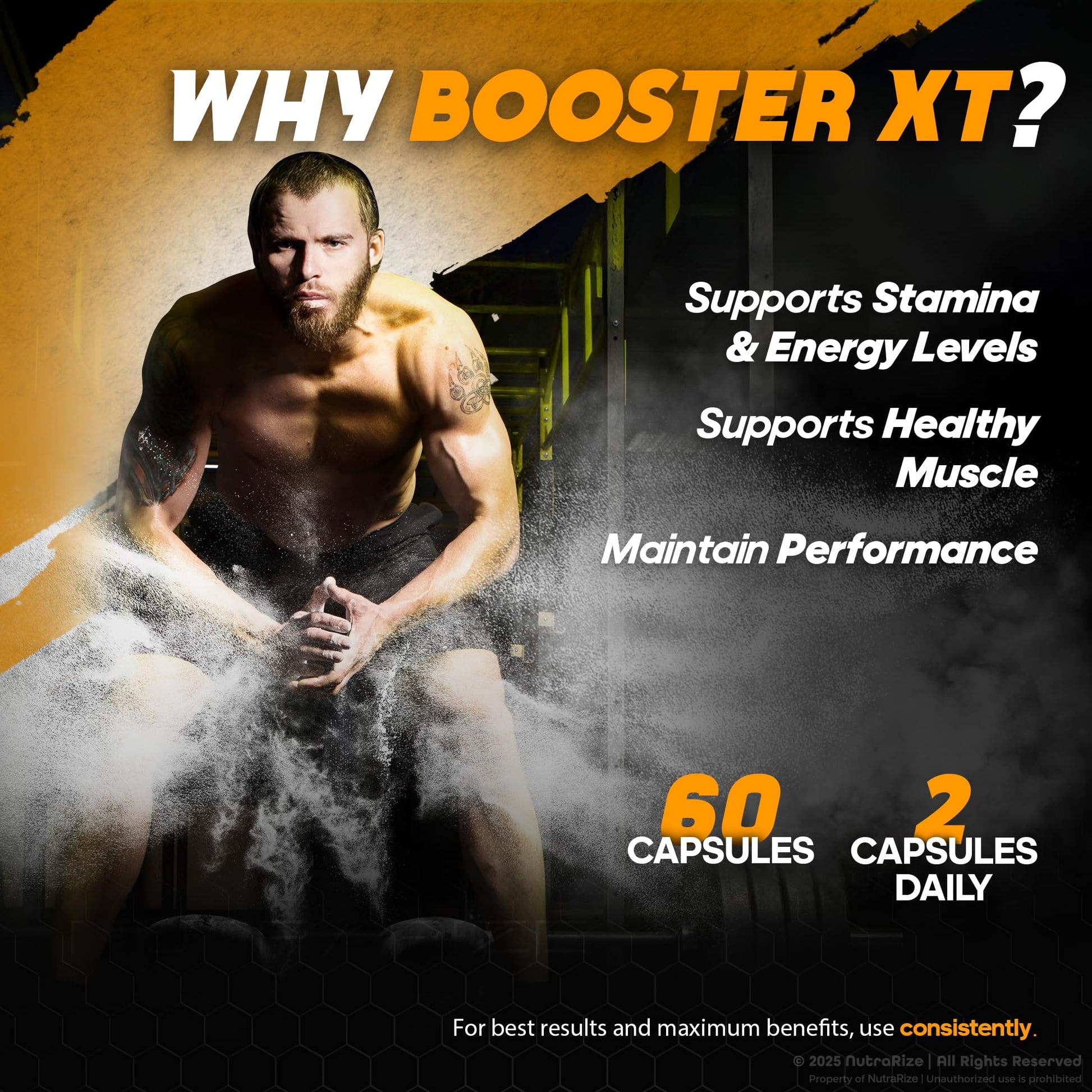 NutraRize Booster XT for Men, Male Enhancing Capsules, Premium Formula to Support Daily Energy & Peak Performance, Multivitamin Pills for Overall Health, BoosterXT Reviews (60 Capsules) NutraRize buy supplements canada