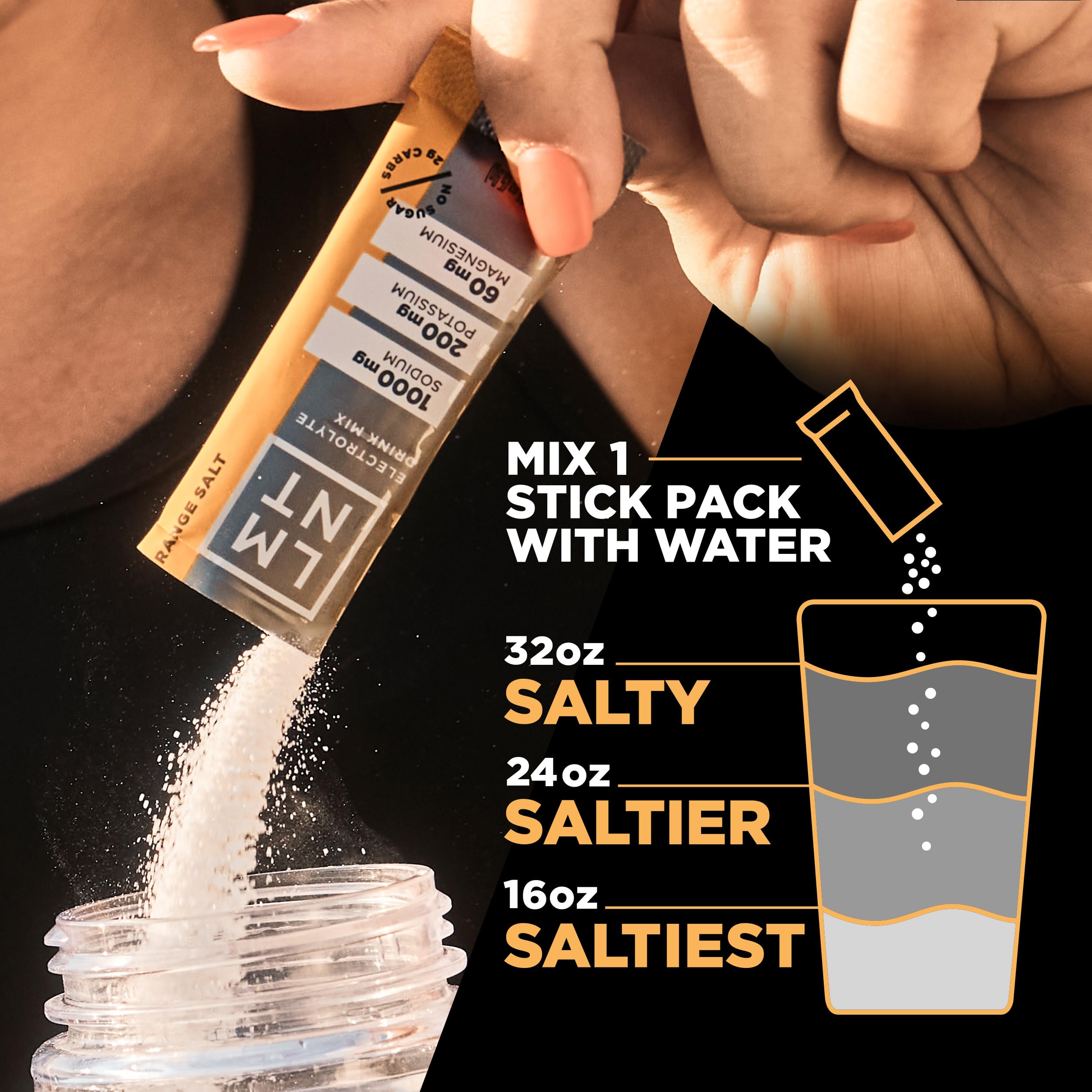LMNT Zero Sugar Electrolytes - Orange Salt | Drink Mix | 30-Count Drink LMNT buy supplements canada