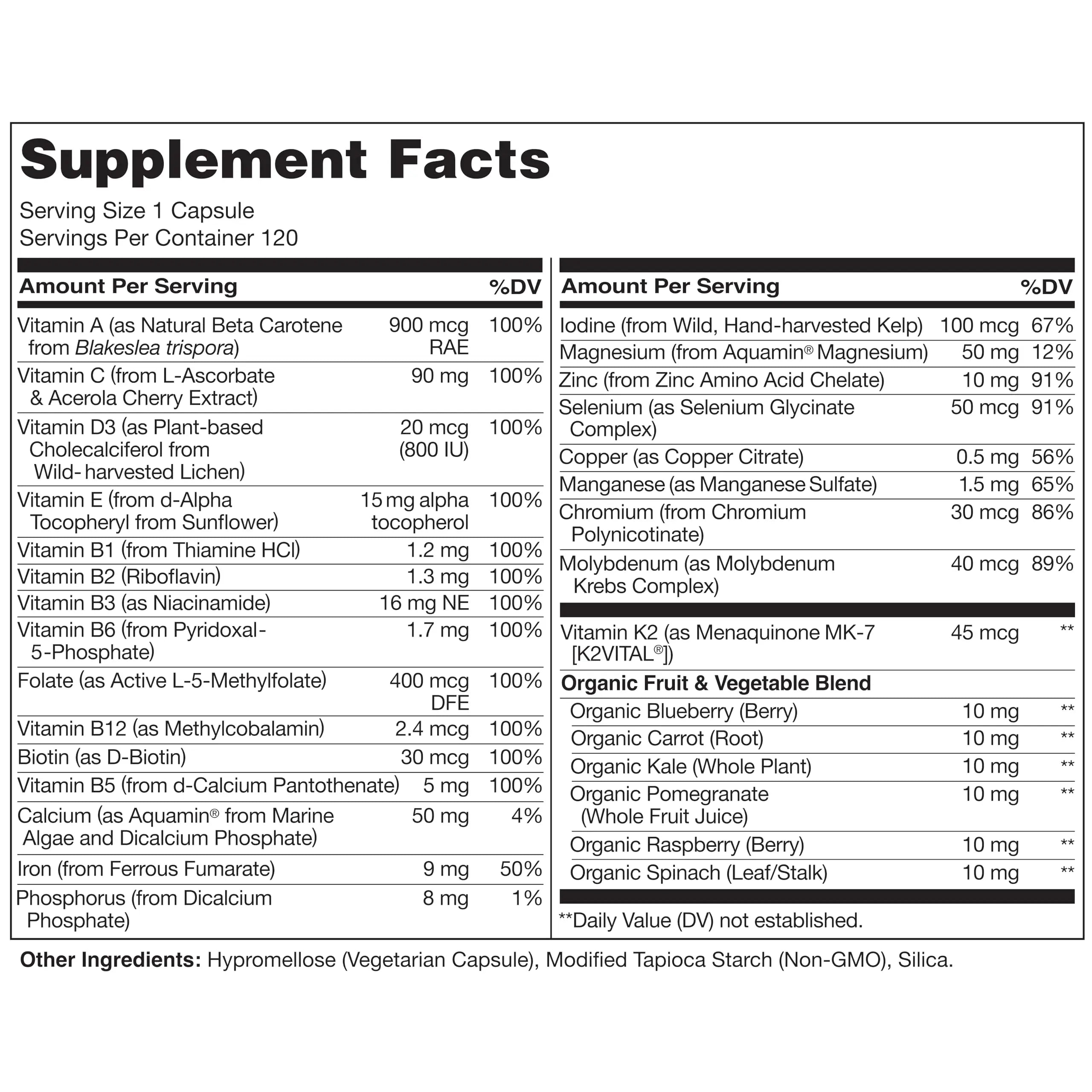 NATURELO One Daily Multivitamin for Men, 120 Vegetarian Capsules One Daily Multivitamin for Women NATURELO buy supplements canada