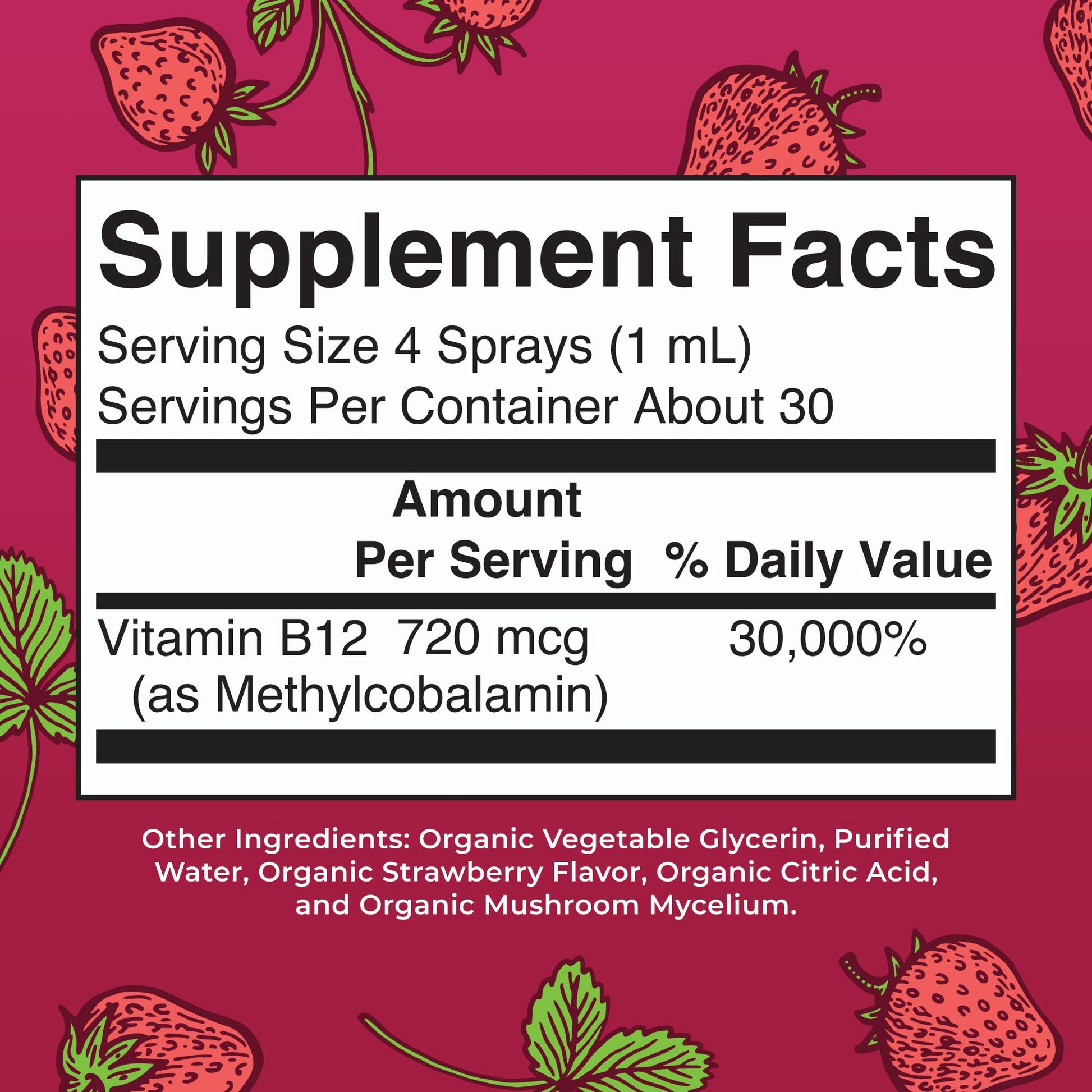 MaryRuth Organics Vitamin B12 Liquid Spray | Vegan, Non-GMO, Gluten-Free | USDA Organic Supplement | Energy & Nervous System Support | B12 Vitamins for Women & Men | 720 mcg | 1 Fl Oz MARYRUTH'S buy supplements canada