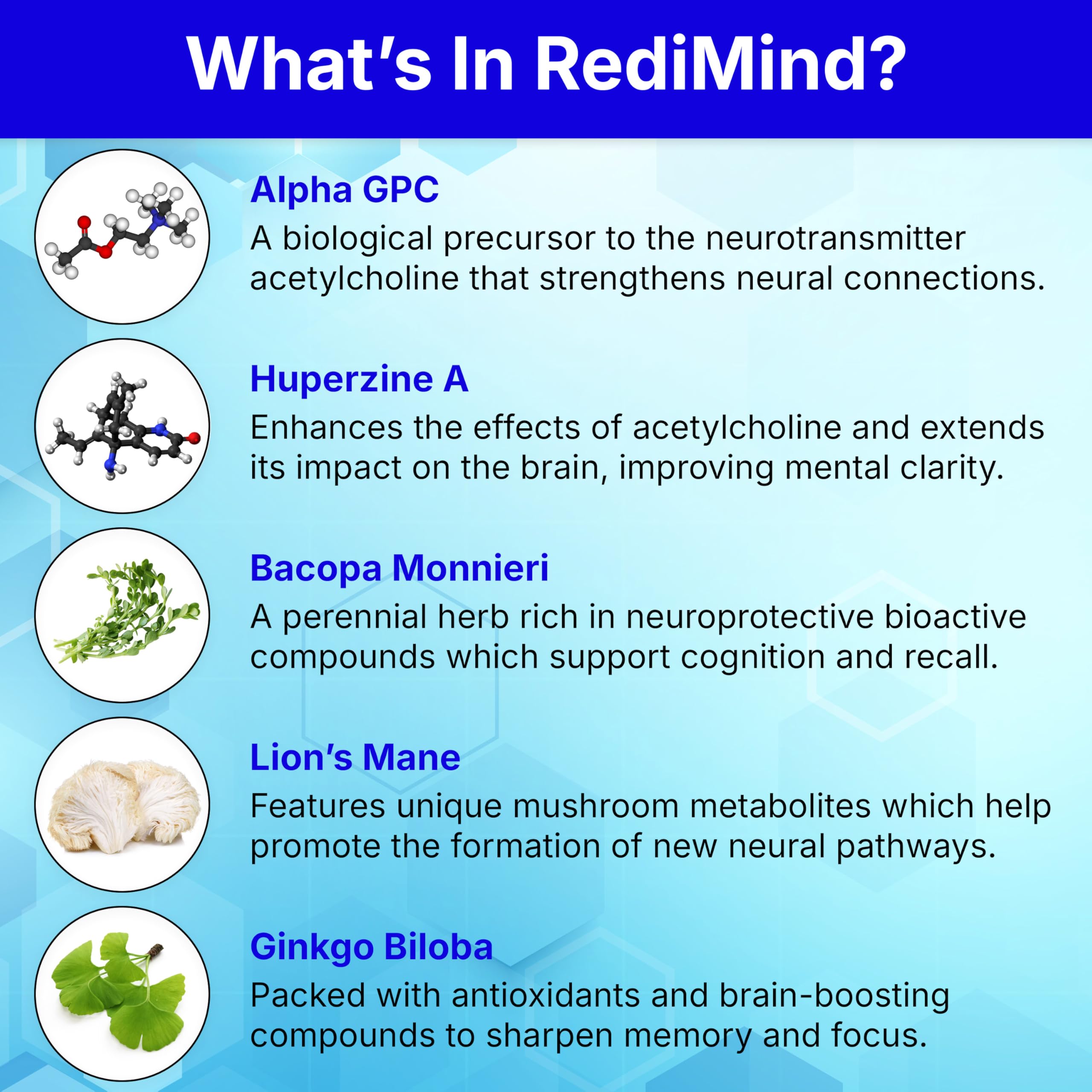RediMind - Natural Cognitive Enhancement Supplement Capsule - Non-GMO, Vegan, Gluten-Free RediMind buy supplements canada