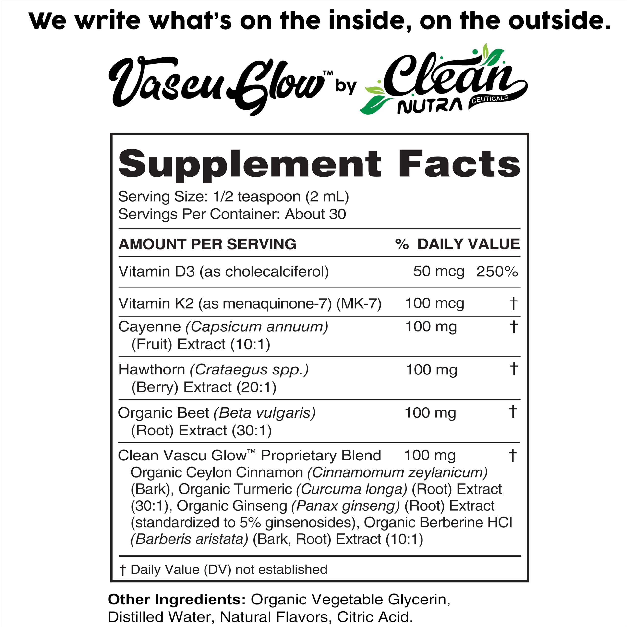 Clean Nutra Cayenne Pepper Drops Supplement Liquid + Hawthorn Berry, Vitamin D3 K2 Beet Root Powder, Ceylon Cinnamon, Turmeric Curcumin Clean Nutraceuticals buy supplements canada