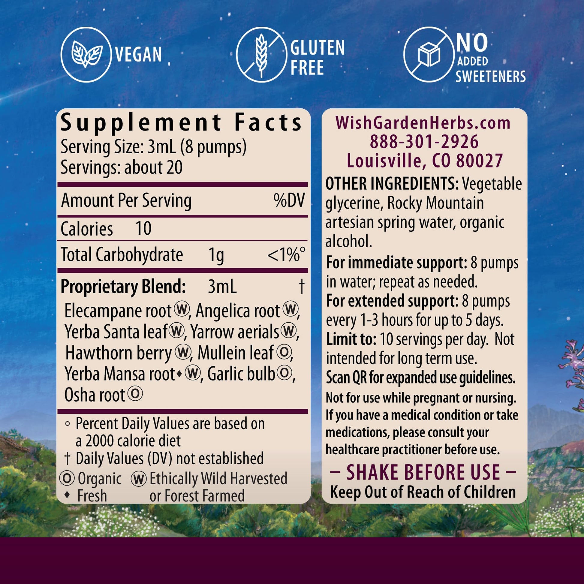 WishGarden Herbs Deep Lung & Bronchial Support - Natural Lung Support Supplement WishGarden buy supplements canada