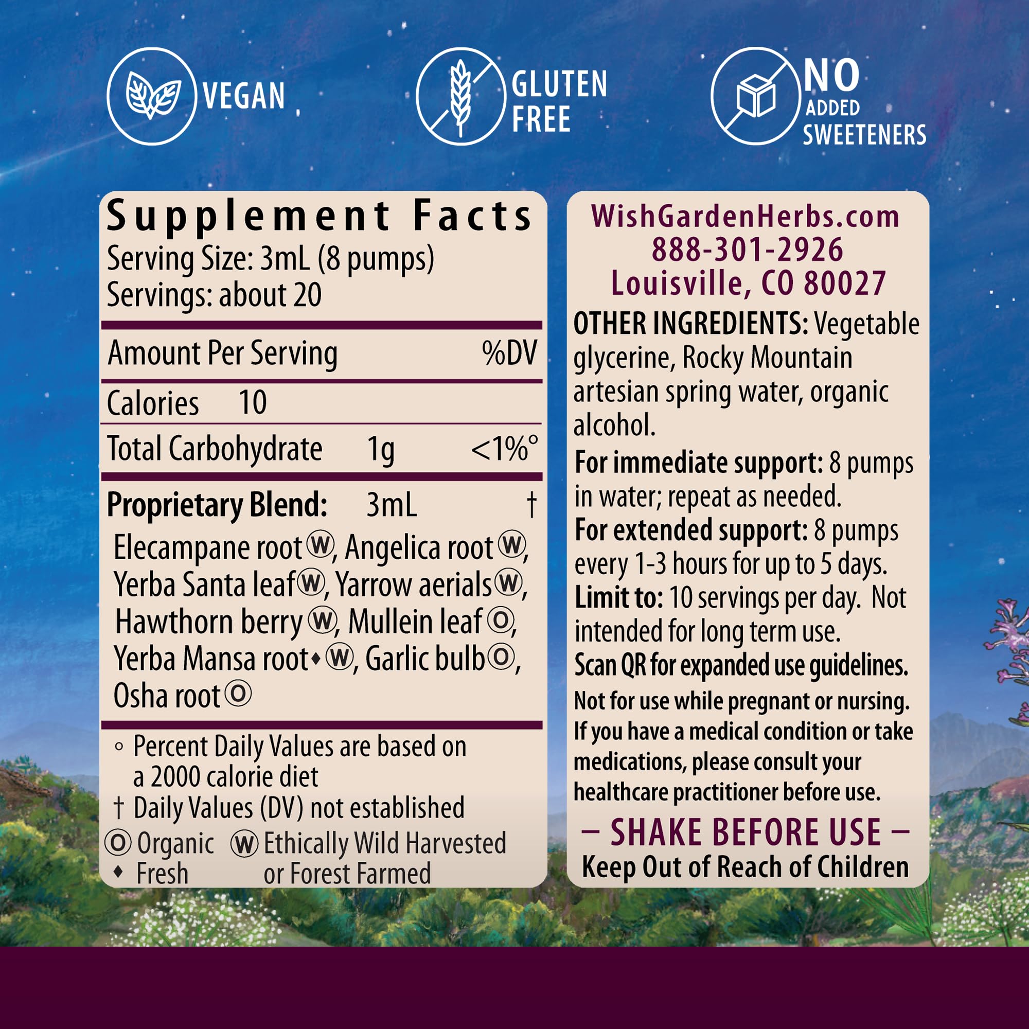 WishGarden Herbs Deep Lung & Bronchial Support - Natural Lung Support Supplement WishGarden buy supplements canada