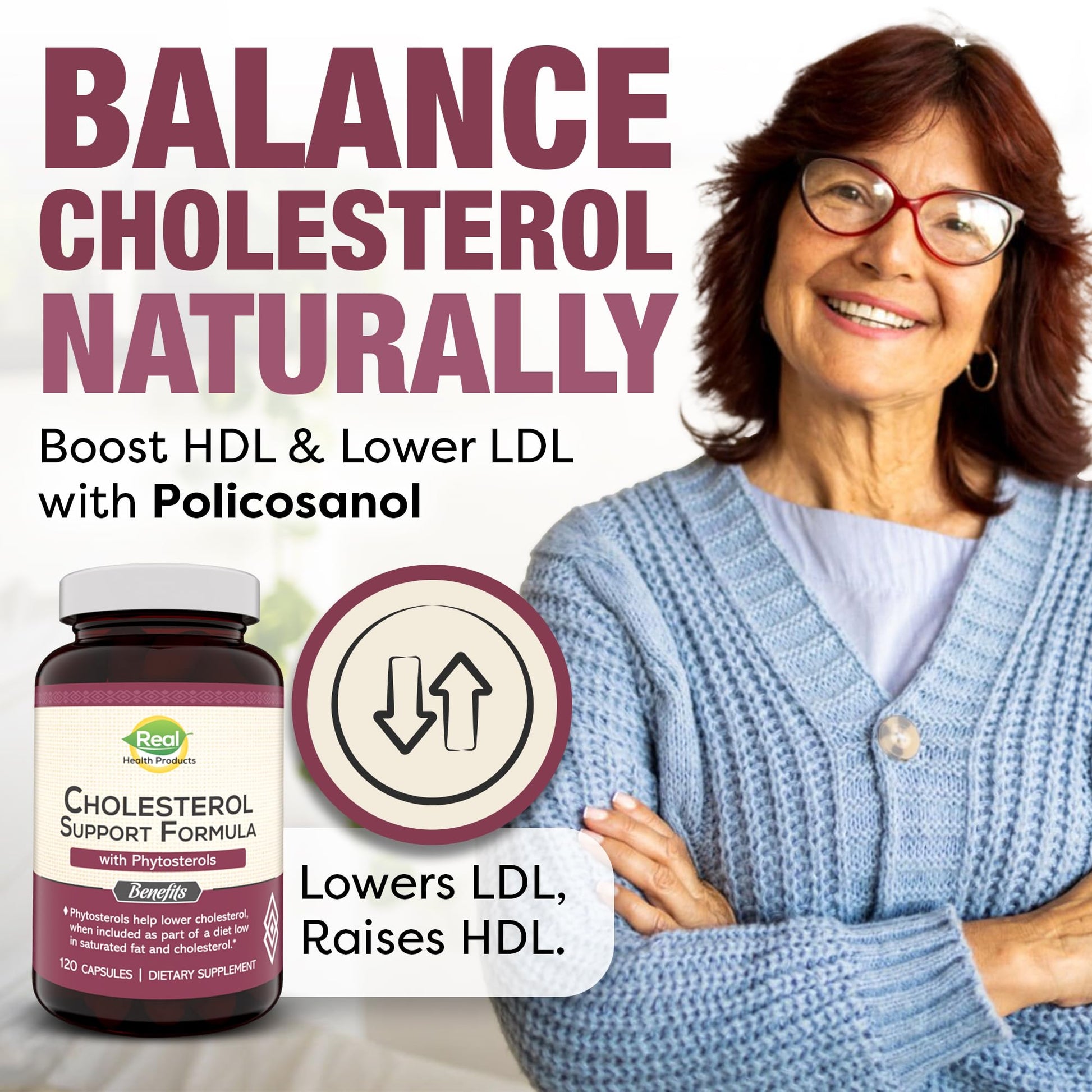 Advanced Cholesterol Health Complex with Plant Sterols. Cholesterol & Lipid Support Supplement for Healthy Heart & Cholesterol Levels for Men & Women. 120 Capsules RHP buy supplements canada