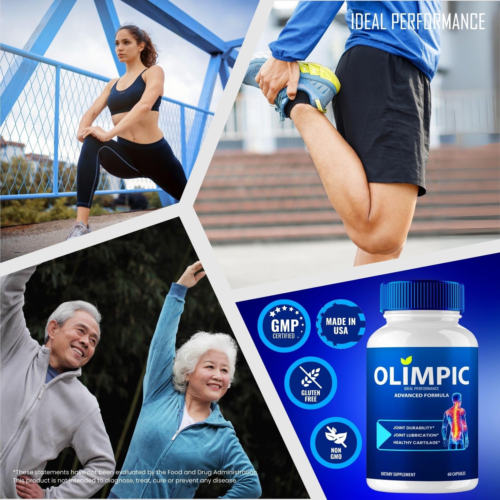 Olimpic Capsules, Advanced Joint Support Supplement Pills for Mobility and Comfort - Maximum Strength, Official Olim Pic Joint Support All Natural Formula, Premium Olim-Pic Reviews (60 Capsules) IDEAL PERFORMANCE buy supplements canada