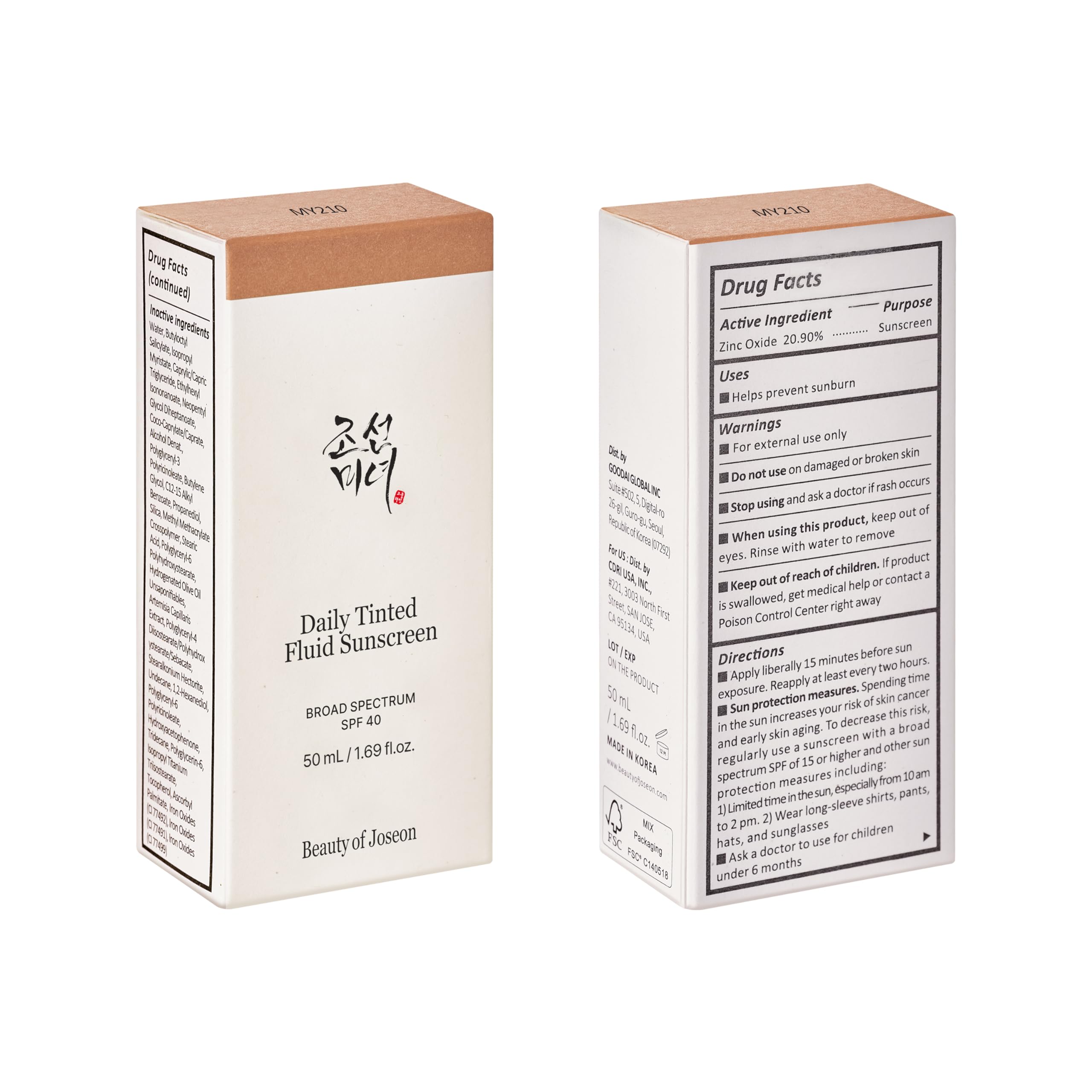 Beauty of Joseon Daily Tinted Fluid Sunscreen 12 Shades for Face Moisturizing Broad Spectrum SPF 40 Korean Skincare 50ml, 1.69 fl.oz Beauty of Joseon buy supplements canada