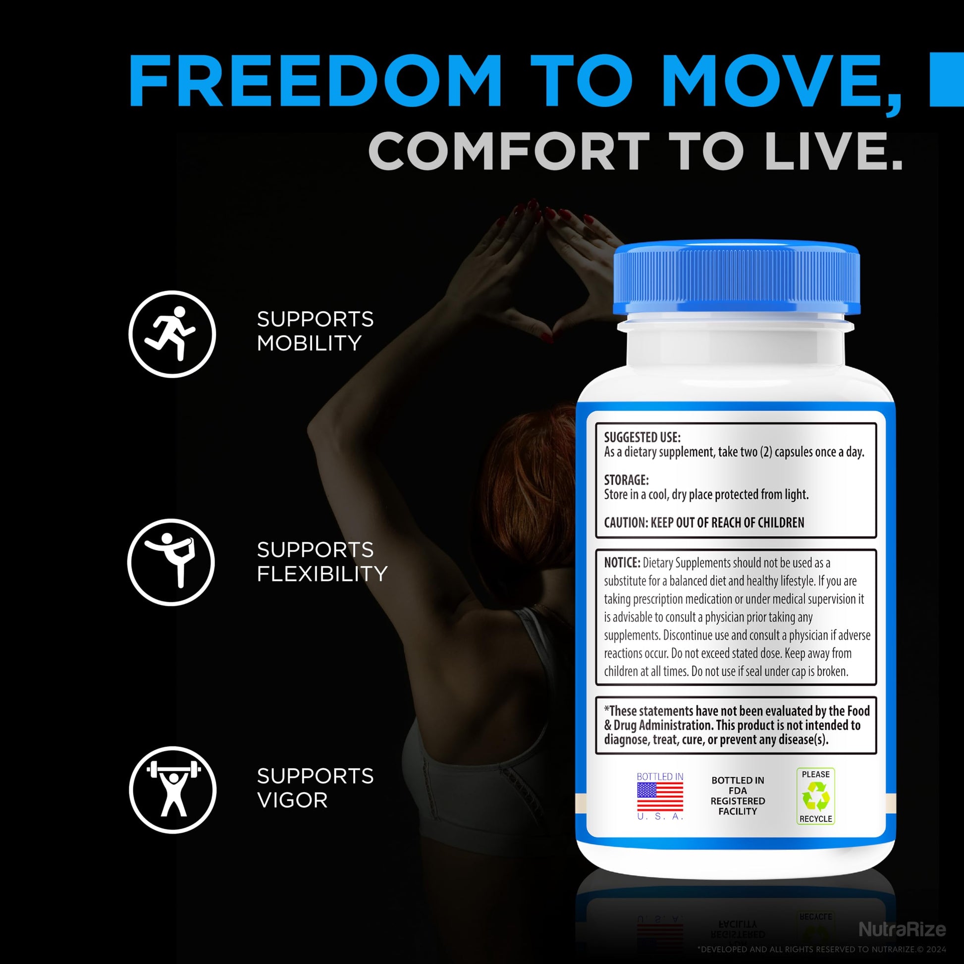 NutraRize (2 Pack) Flexopril Ultra Capsules, Official Flexopril for Joint Support, All-Natural Formula to Fortify Bones and Bolster Flexibility, Premium FlexoprilUltra Pills Review (120 Capsules) NutraRize buy supplements canada