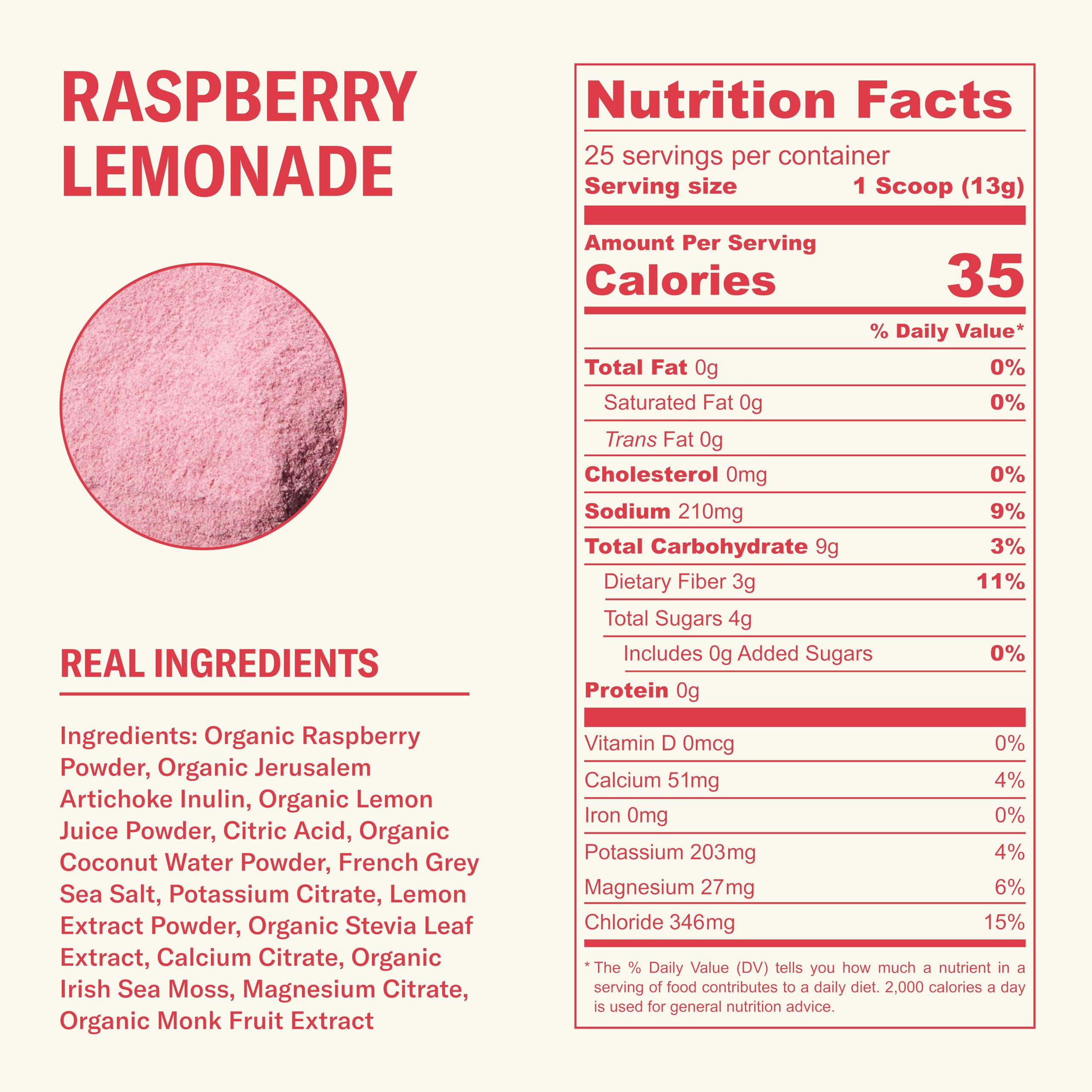 Ballerina Farm Farmer Hydrate, Daily Electrolytes Powder, Raspberry Lemonade, Hydration Drink Mix with Organic Coconut Water, Irish Sea Moss, Sea Salt, Prebiotic Fiber, No Added Sugar, 25 Servings Ballerina Farm buy supplements canada