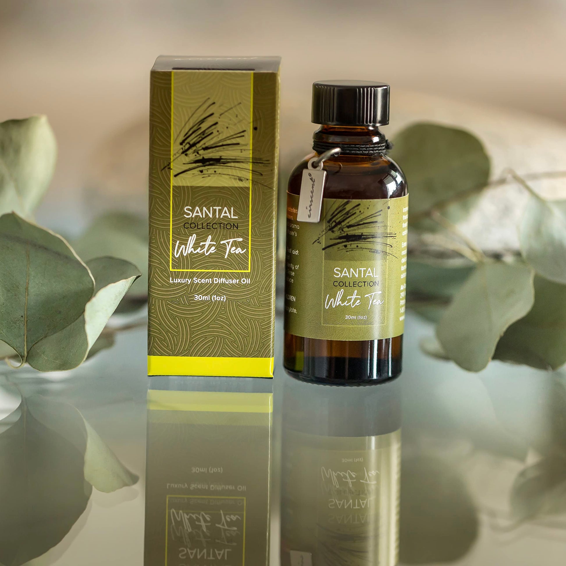 Santal White Tea Diffuser Oil - Air-Scent Aroma and Essential Oil Blend for Aromatherapy Diffusers - 30 Milliliter Air-Scent buy supplements canada