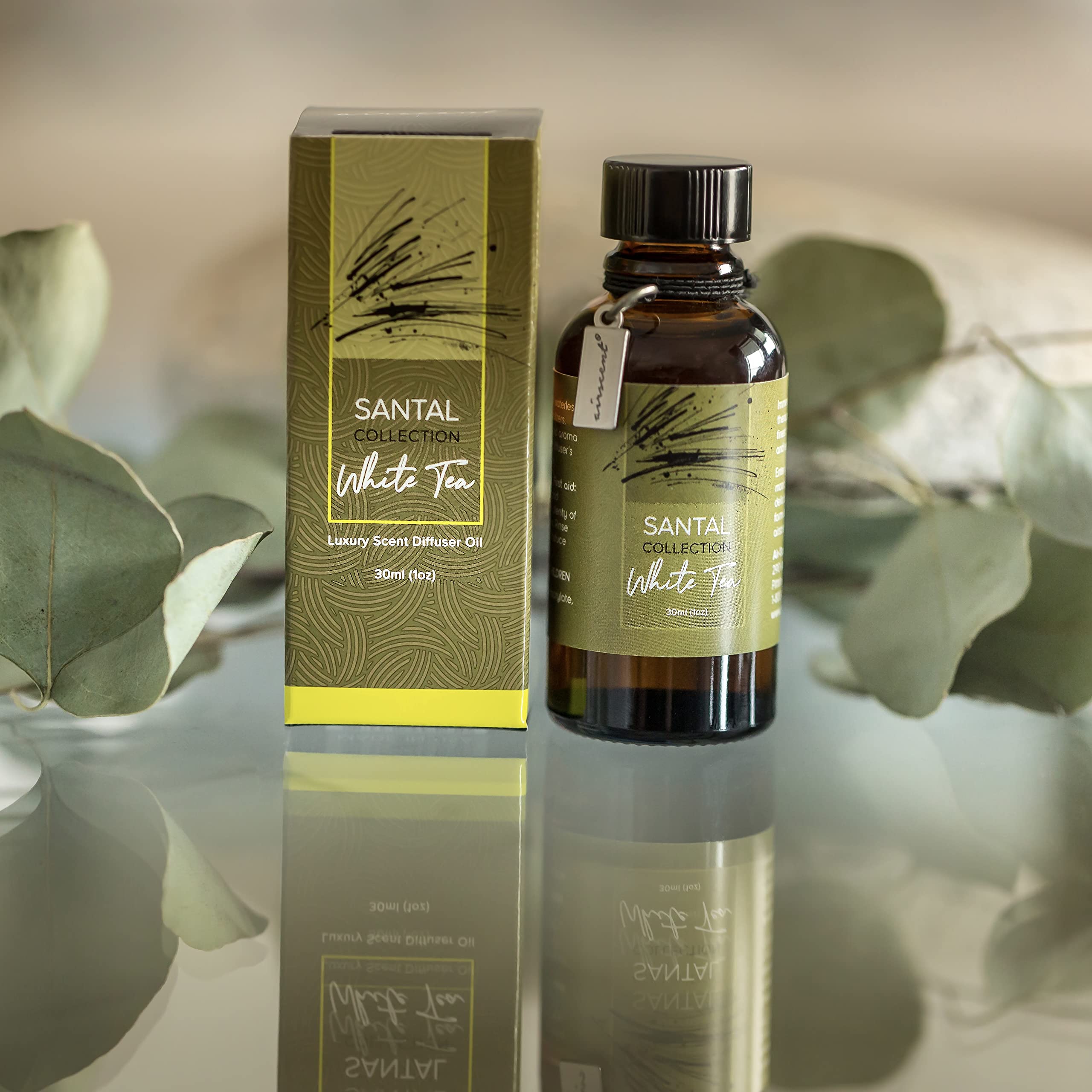 Santal White Tea Diffuser Oil - Air-Scent Aroma and Essential Oil Blend for Aromatherapy Diffusers - 30 Milliliter Air-Scent buy supplements canada