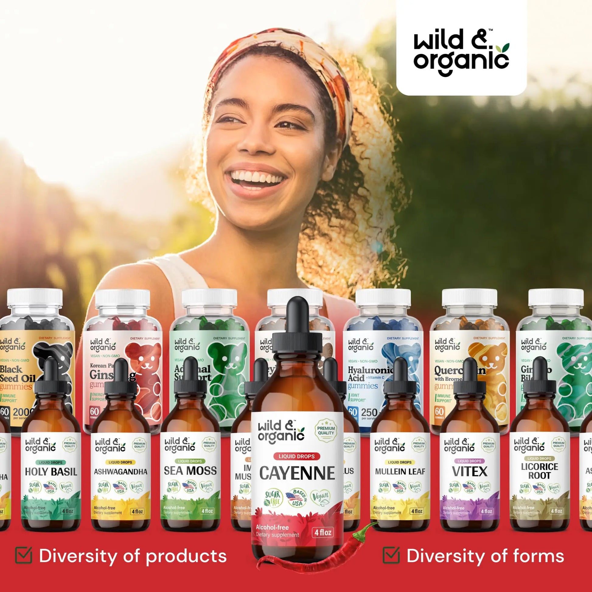 Wild & Organic Cayenne Pepper Tincture - Digestive Support with Capsaicin Extract - Cayenne Pepper Liquid Drops for Overall Well-Being - Unflavored, Vegan, Sugar & Alcohol-Free - 4 fl oz Wild & Organic buy supplements canada