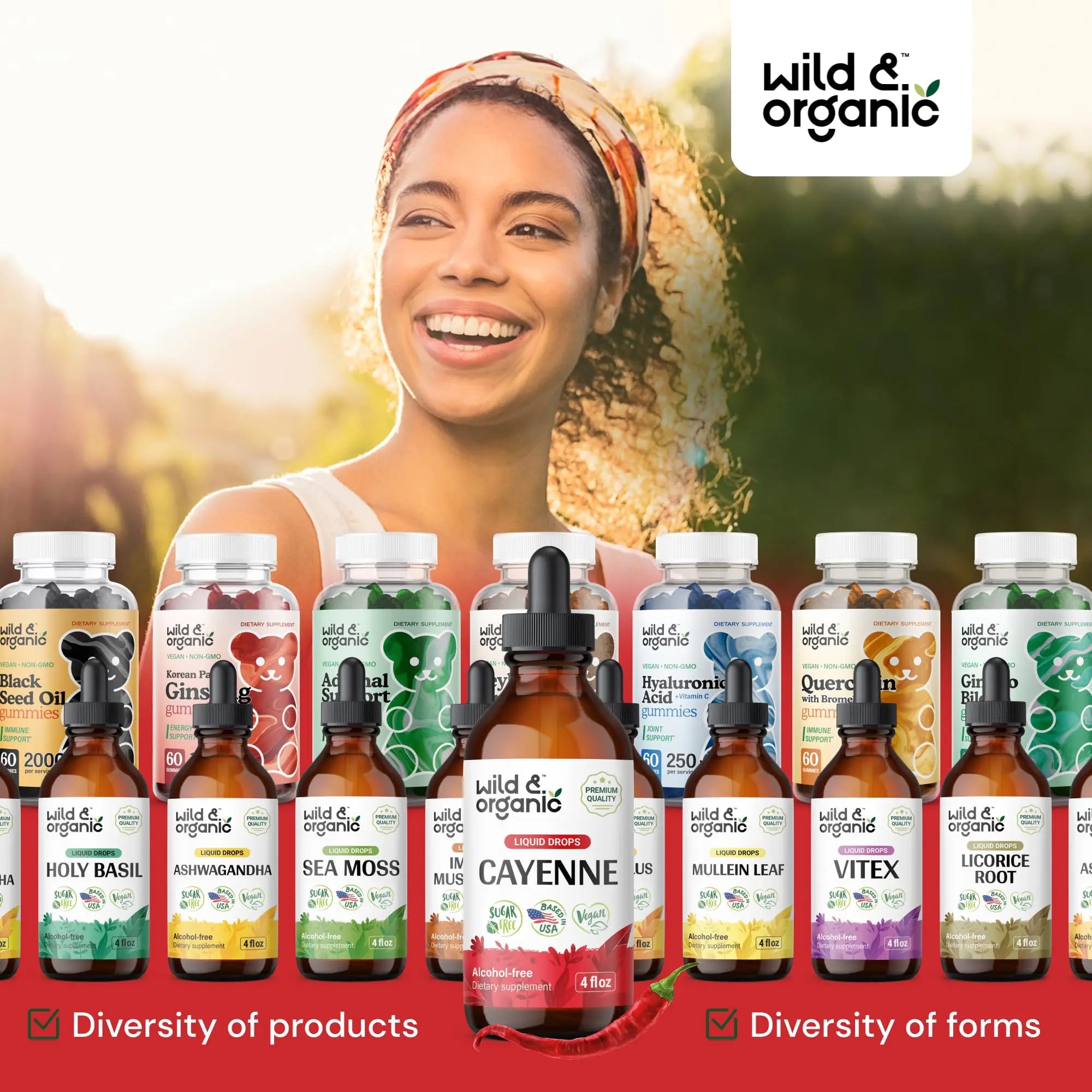 Wild & Organic Cayenne Pepper Tincture - Digestive Support with Capsaicin Extract - Cayenne Pepper Liquid Drops for Overall Well-Being - Unflavored, Vegan, Sugar & Alcohol-Free - 4 fl oz Wild & Organic buy supplements canada