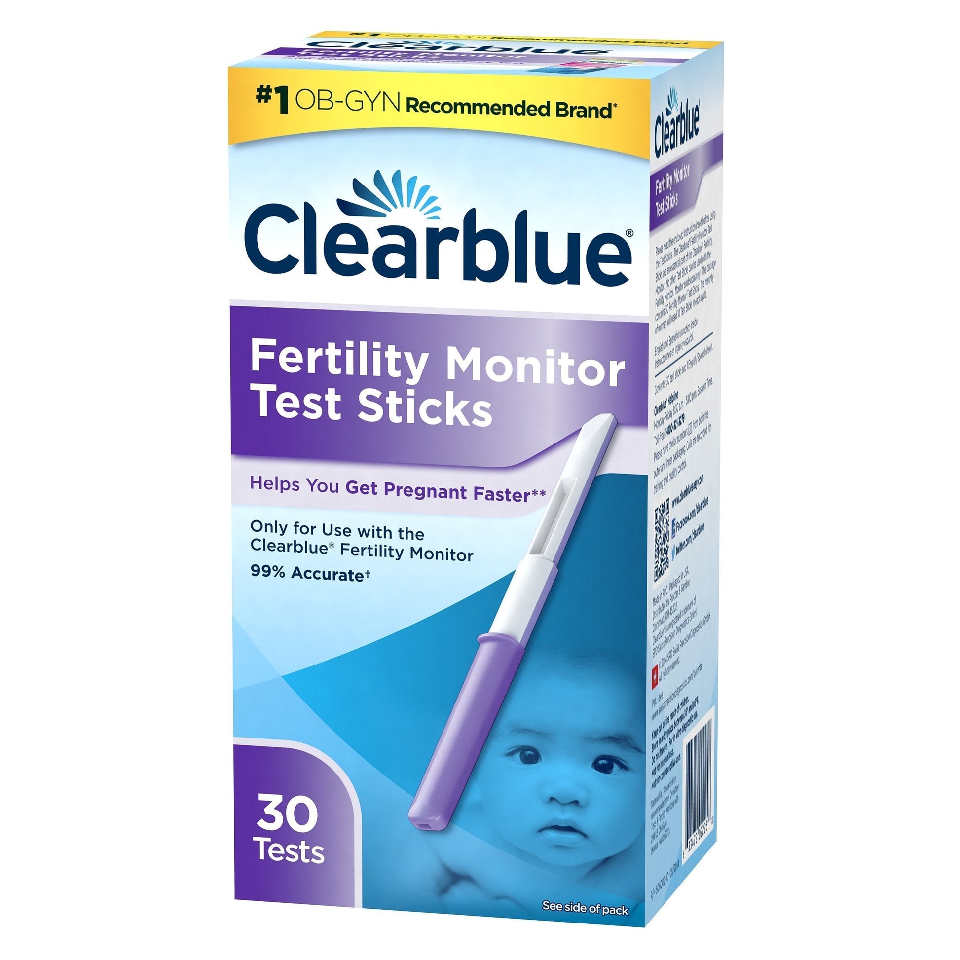 Clearblue Fertility Monitor Test Sticks, 30 count Clearblue buy supplements canada