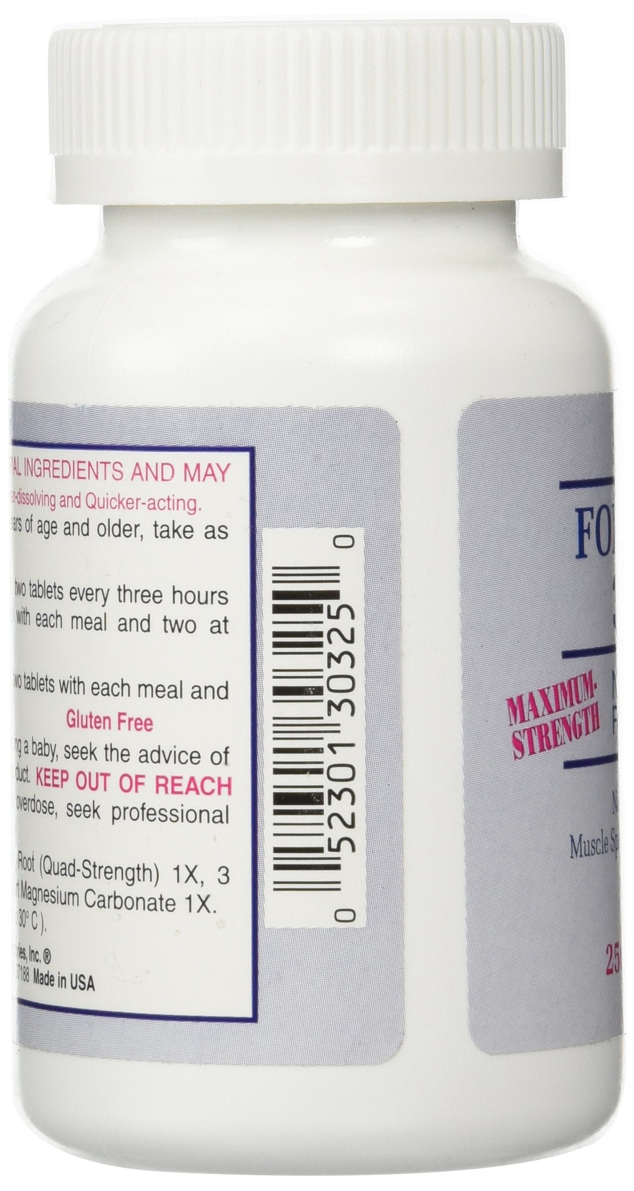 Dee Cee Labs Formula 303 Maximum Strength All-Natural Relaxant Tablets, 250 Tablets; All-Natural Relaxant containing Magnesium for Sore Muscles, Passion Flower, and Valerian Root Dee Cee Laboratories buy supplements canada