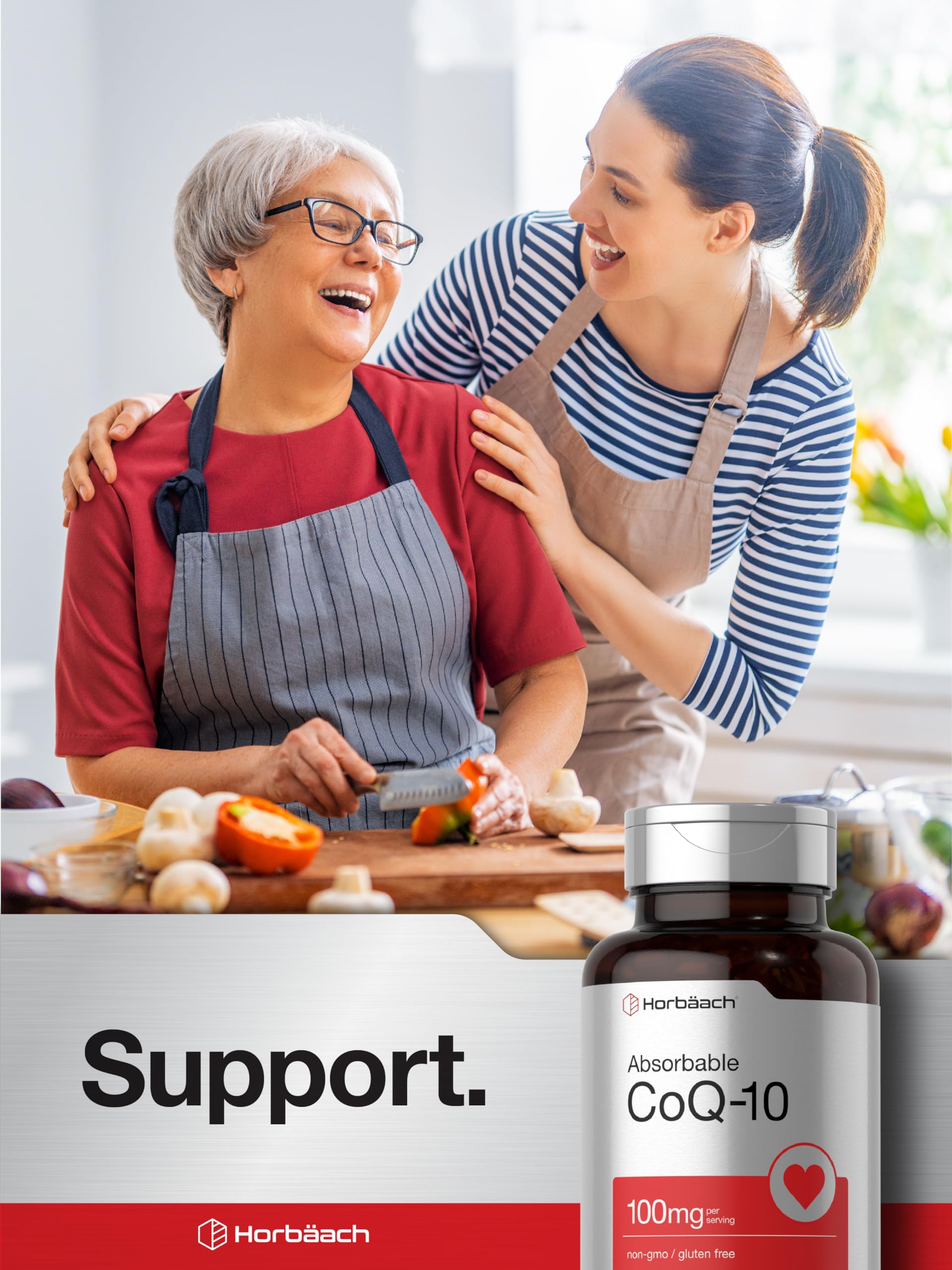 Horbäach CoQ10 100mg Softgels | 120 Count | Non-GMO and Gluten Free Supplement Horbäach buy supplements canada