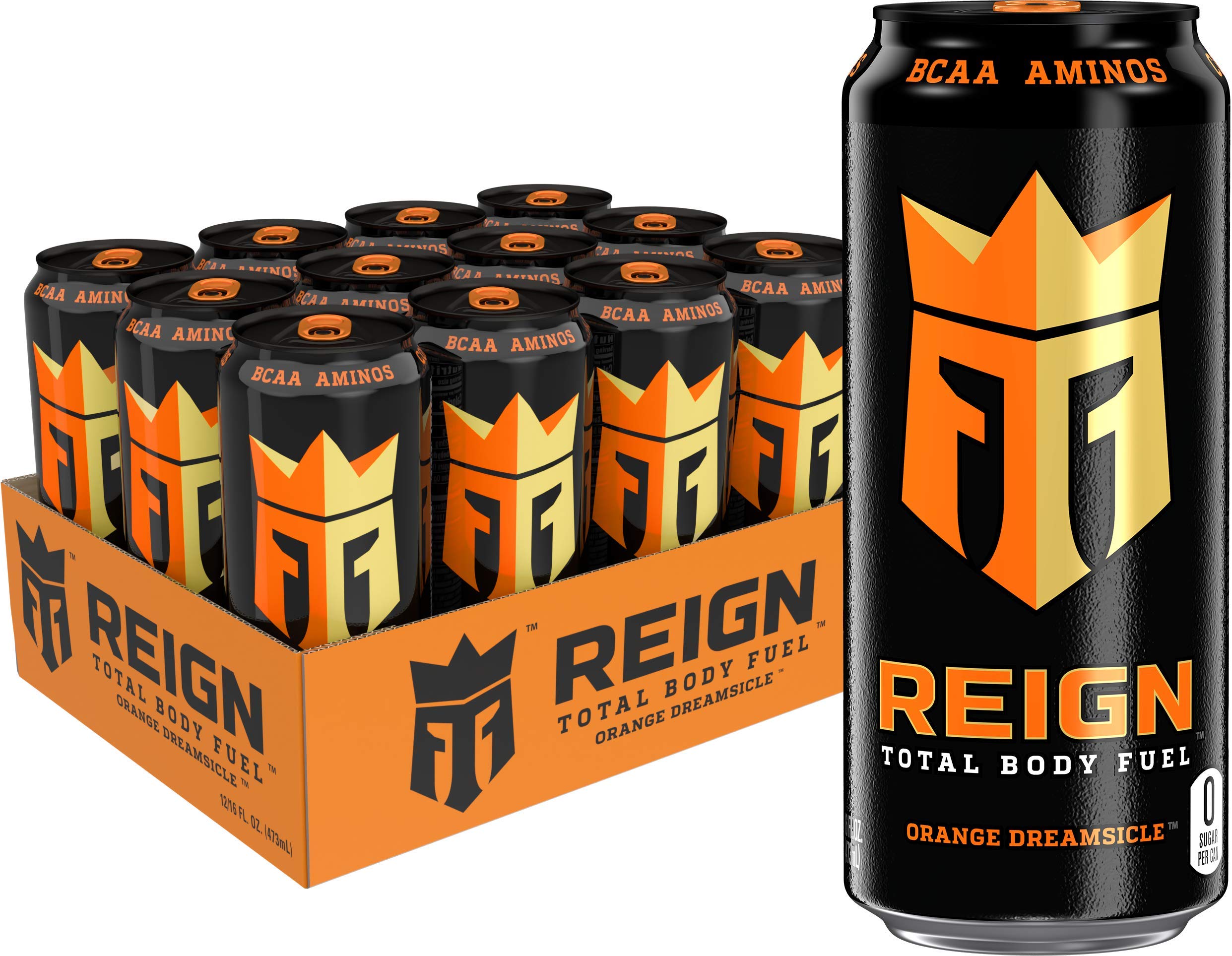 Reign Total Body Fuel, Orange Dreamsicle, Fitness & Performance Drink, 16 Fl Oz (Pack of 12) Reign buy supplements canada
