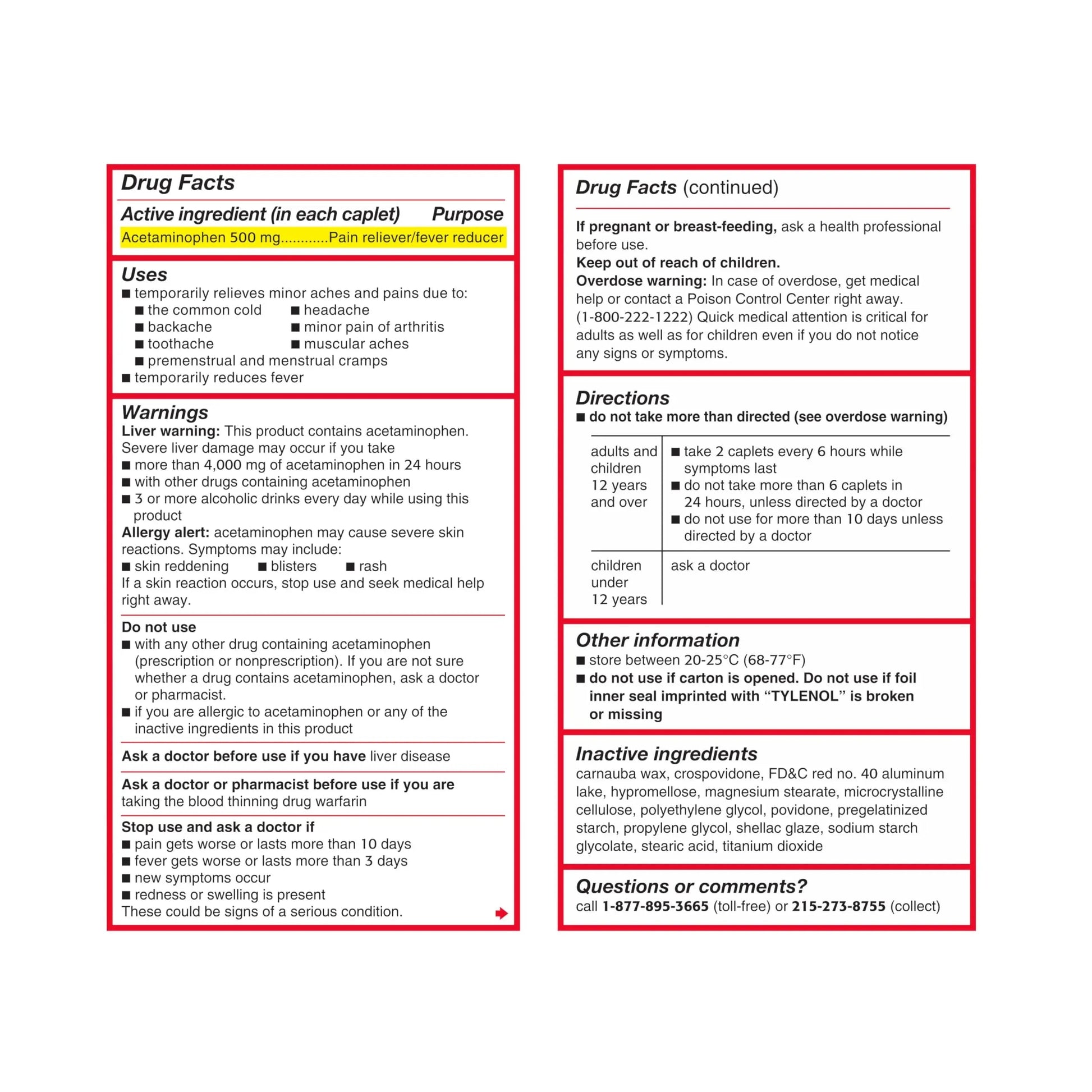 Tylenol Extra Strength Acetaminophen 500 mg Caplets, Fast, Strong Pain Relief, Fever Reducer, Pills for Headache, Backache, Toothache, Minor Arthritis & Menstrual Cramps, Value Size, 225 Count Tylenol buy supplements canada