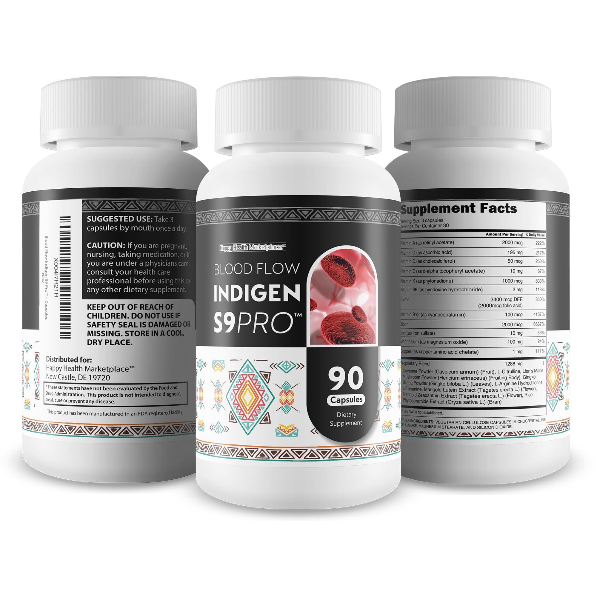 Blood Flow Indigen S9 Pro - Our Best Poor Circulation Supplements for Advanced Blood Flow Care - Blood Circulation Support - Blood Circulation Supplements for Healthy Blood Flow Help Blood Flow Pills Happy Health Marketplace buy supplements canada