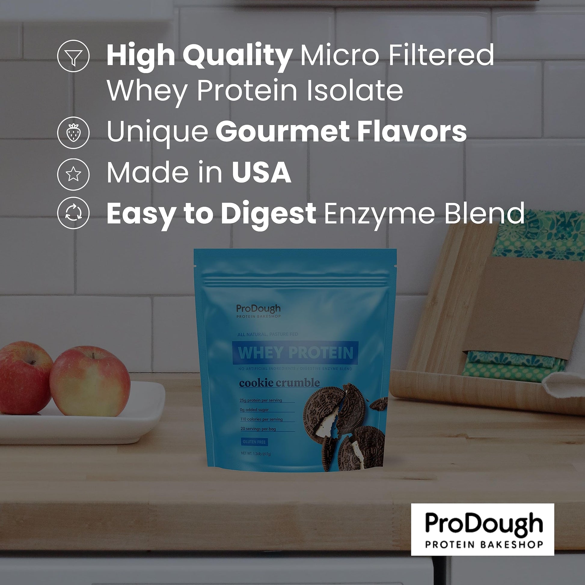 ProDough Gourmet Whey Isolate Hydrolized Protein Powder for Shake Mix- Easy Digest ProDough Protein Bakeshop buy supplements canada